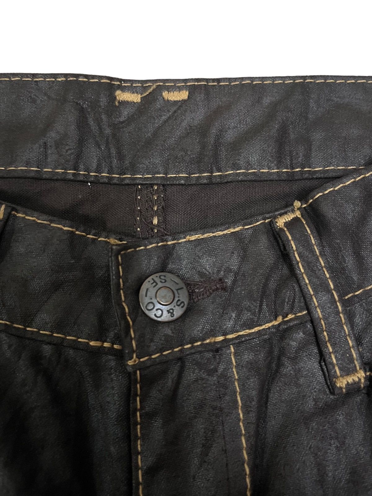 LVC × Levi's × Levi's Vintage Clothing Vintage Levi’s 70’s Flare Leather Style Jeans Size 27" / US 4 / IT 40 - 3 Thumbnail