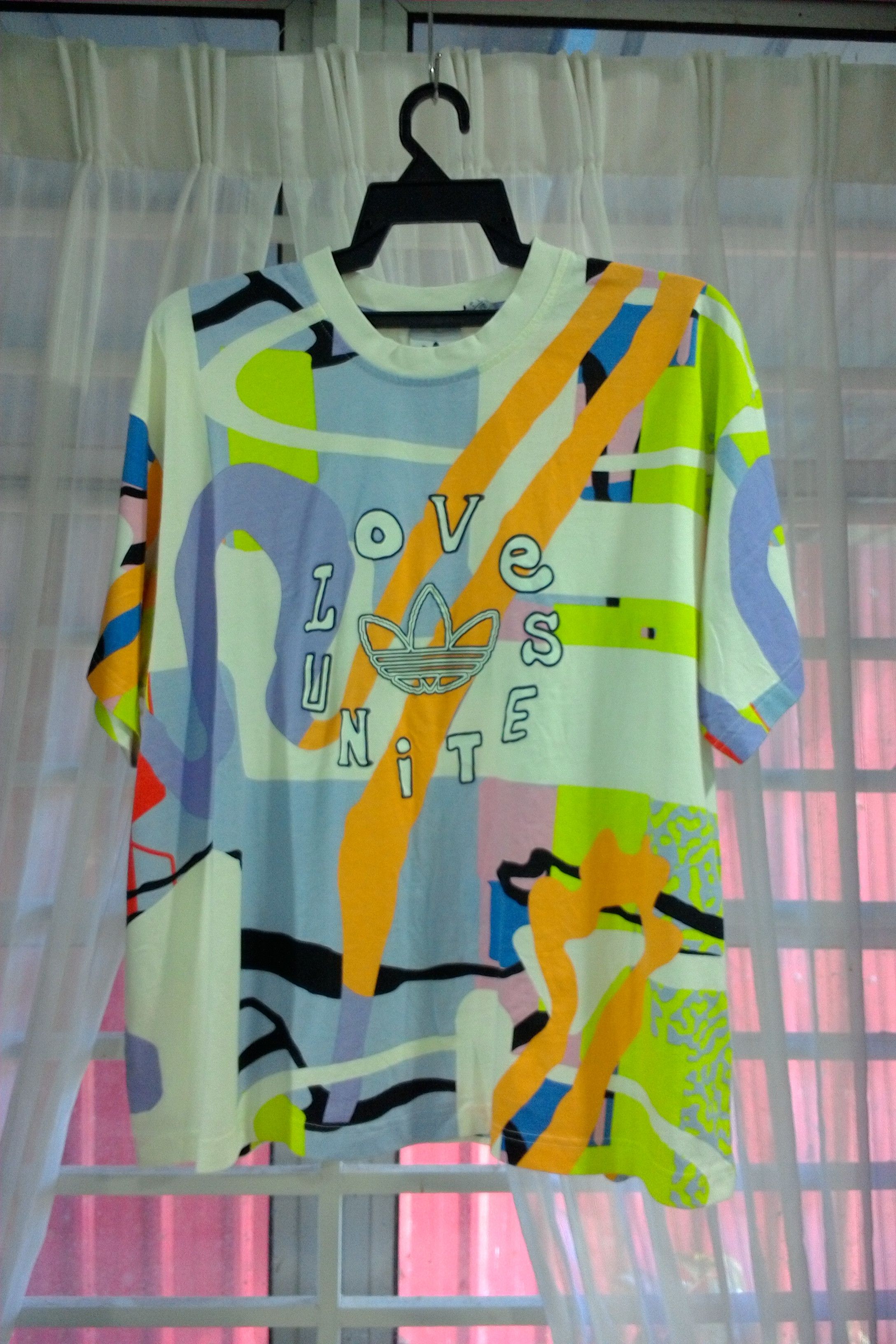 Adidas × Vintage ADIDAS Colourful Shirt Size L / US 10 / IT 46 - 1 Thumbnail