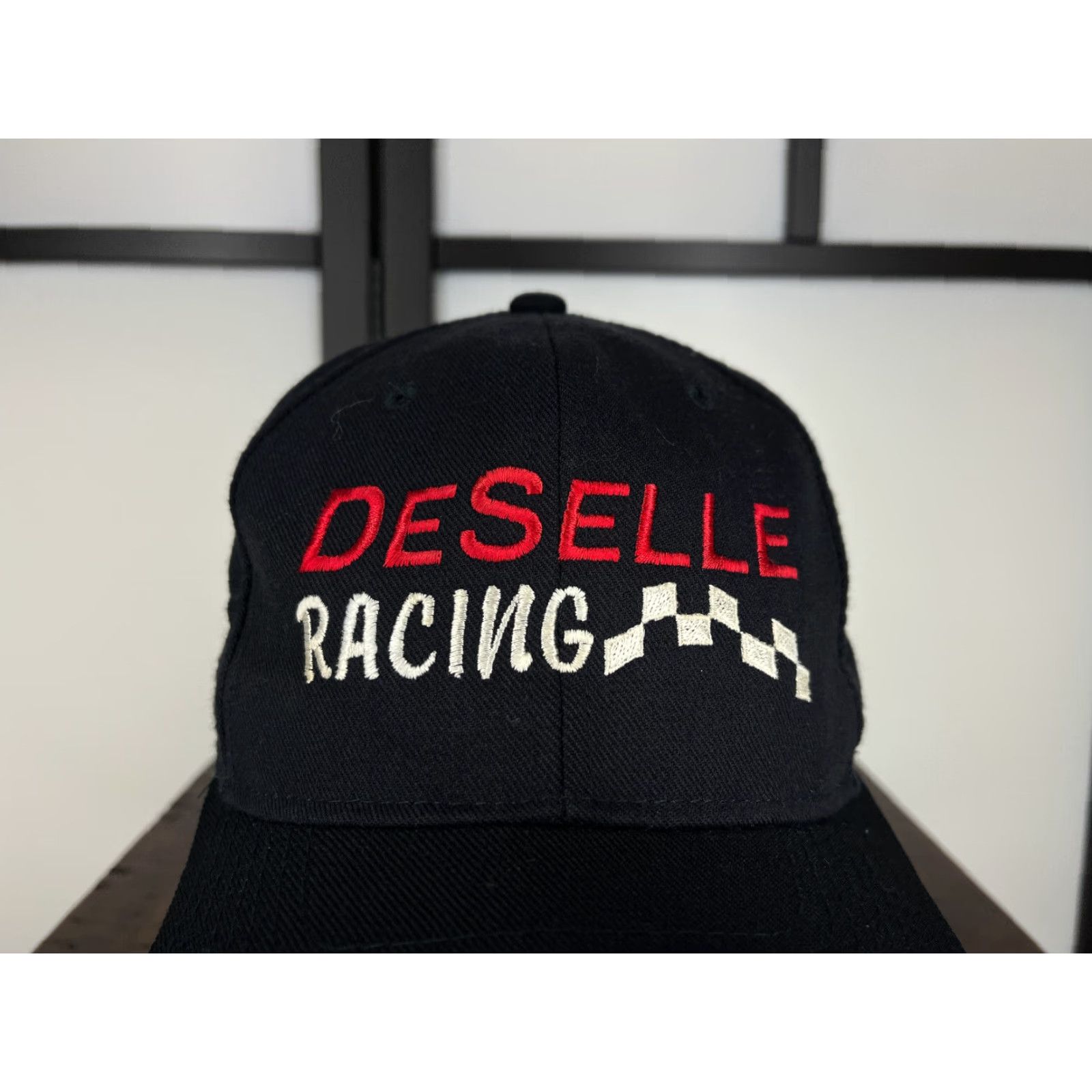 Vintage Chad DESELLE Racing Hat Snapback Adult One Size Black Wool Blend Yupoong Size ONE SIZE - 2 Thumbnail