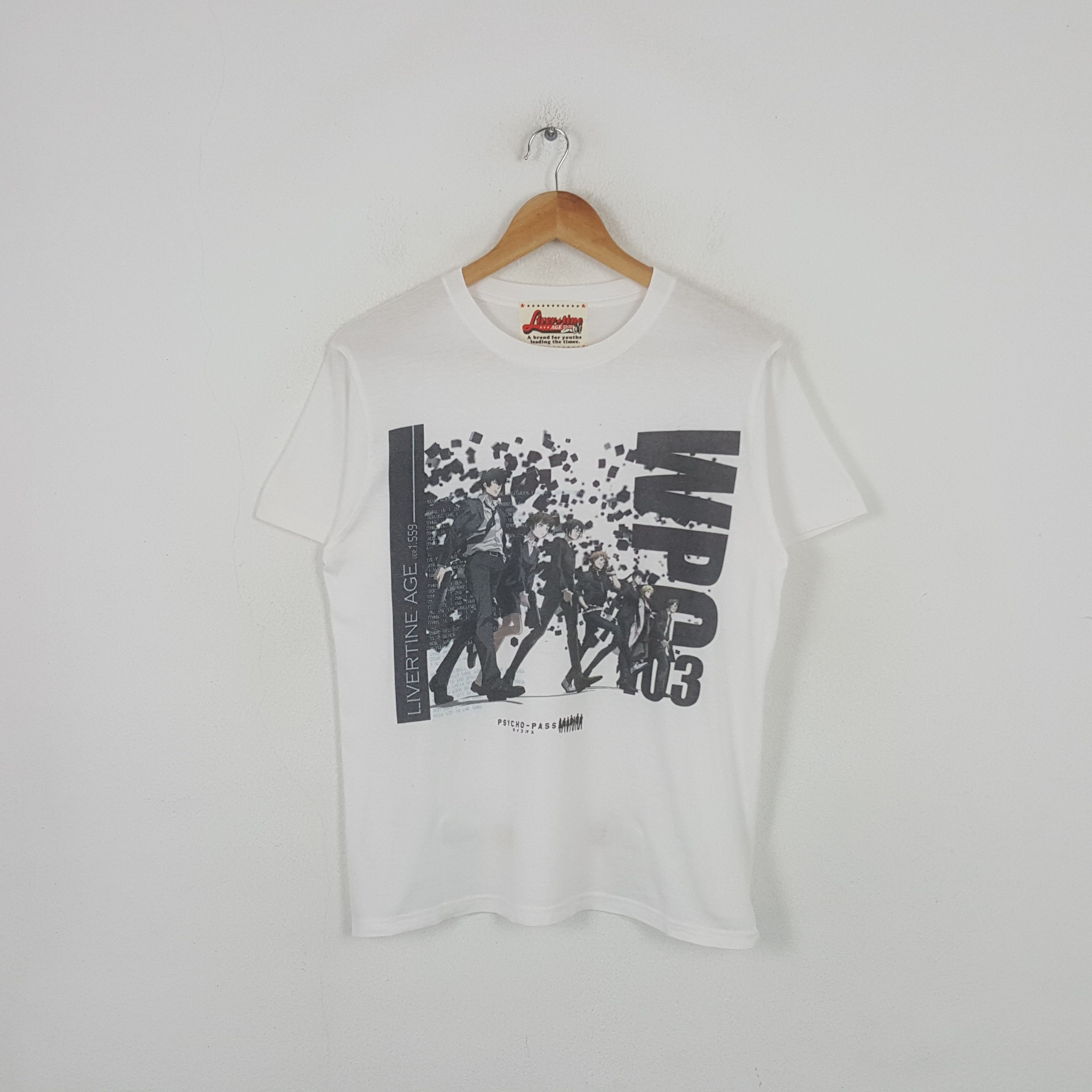 Anime Vintage Psycho-Pass Japanese Thriller Anime Tshirt RR3 Size US M / EU 48-50 / 2 - 1 Thumbnail