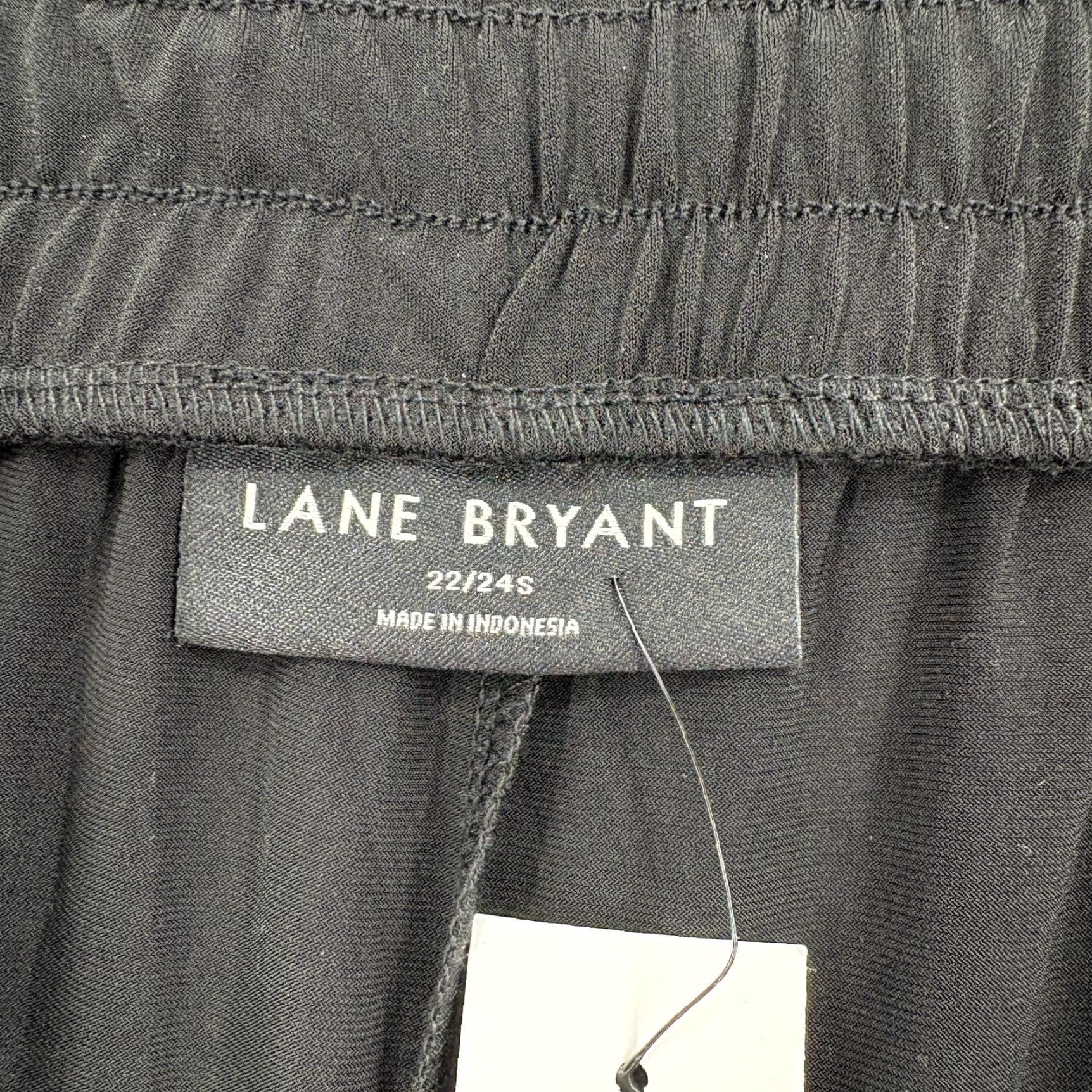 Vintage Lane Bryant Matte Jersey Straight Pants Womens 22/24 Short Black Stretch Career Size XXL / US 16-18 / IT 52-54 - 4 Thumbnail