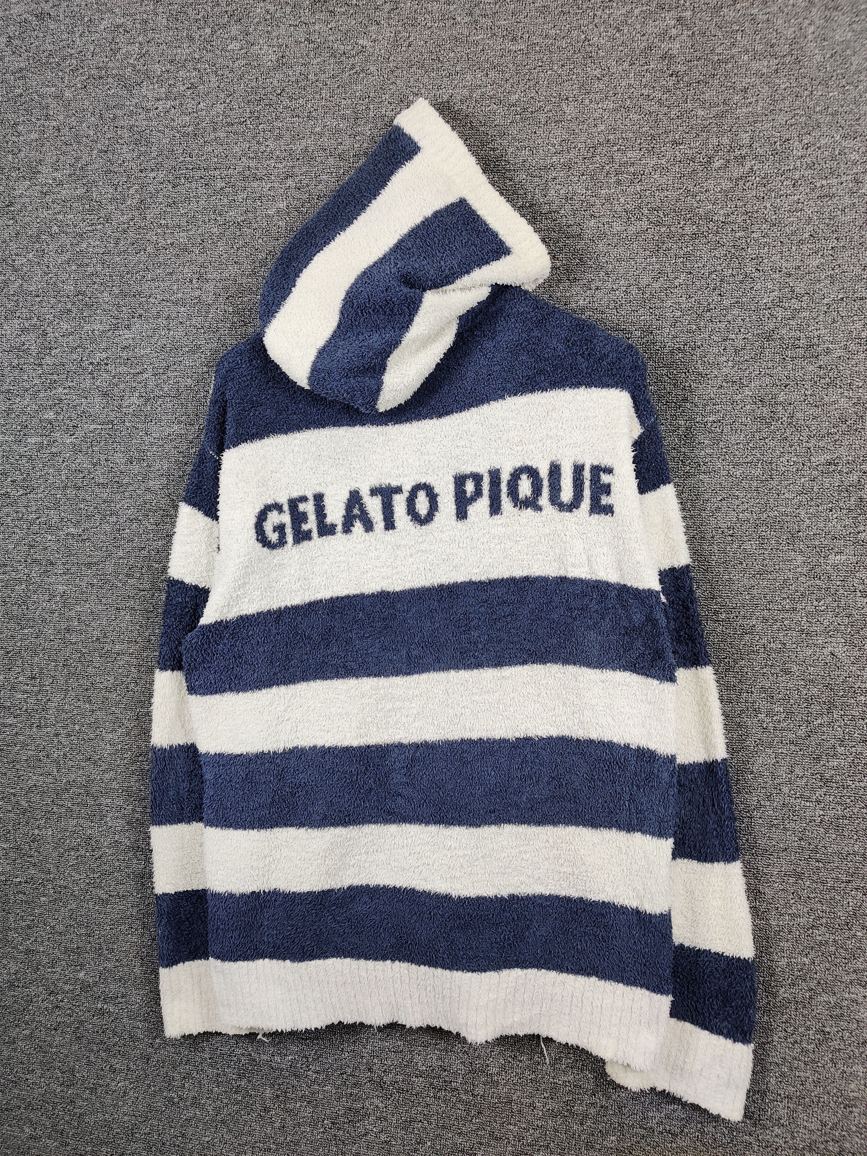 Japanese Brand Vintage Japanese Brand Gelato Pique Fleece Striped Jacket Size US L / EU 52-54 / 3 - 2 Thumbnail