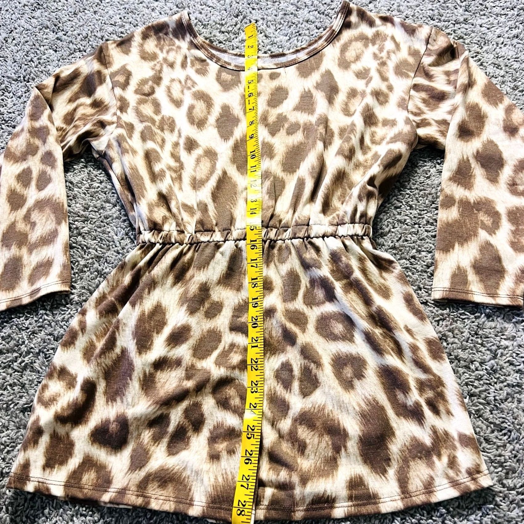 Vintage VINTAGE Altar'd State Leopard Longsleeve Romper Casual Beige Adult Medium Womens Size 32" / US 10 / IT 46 - 3 Thumbnail