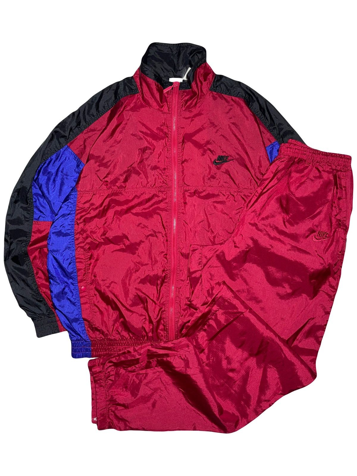 Nike × Vintage Nike vintage streetwear sweatsuit 90s Size US M / EU 48-50 / 2 - 1 Thumbnail