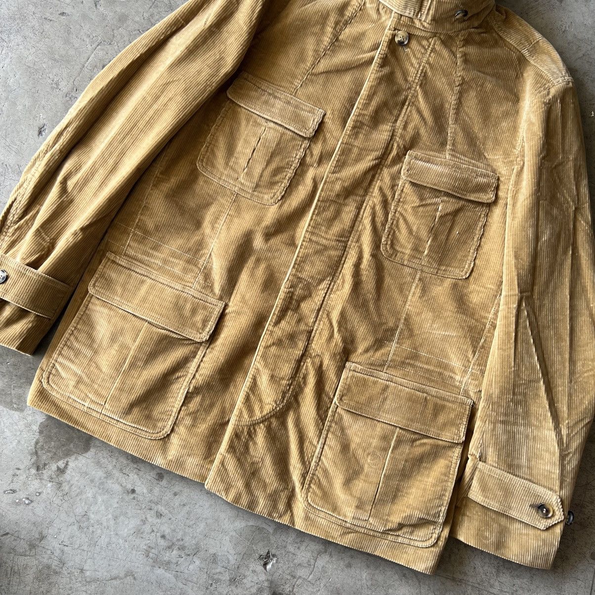 Brioni Brioni - Corduroy Sahariana Jacket Size US XXL / EU 58 / 5 - 5 Thumbnail