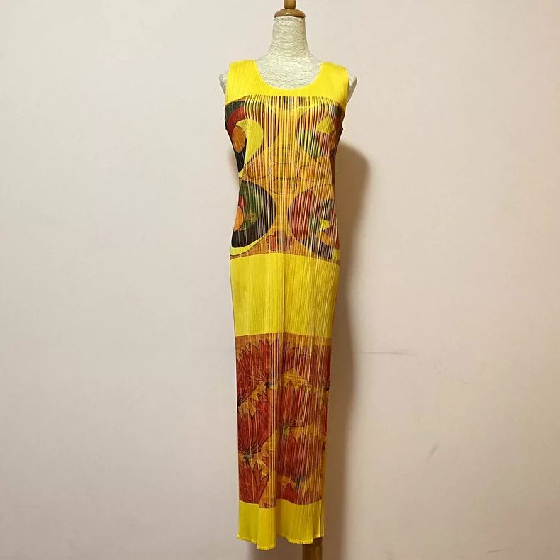 Issey Miyake Issey Miyake Pleats Please Sleeveless Dress - dmc Size US 30 / EU 46 - 1 Thumbnail