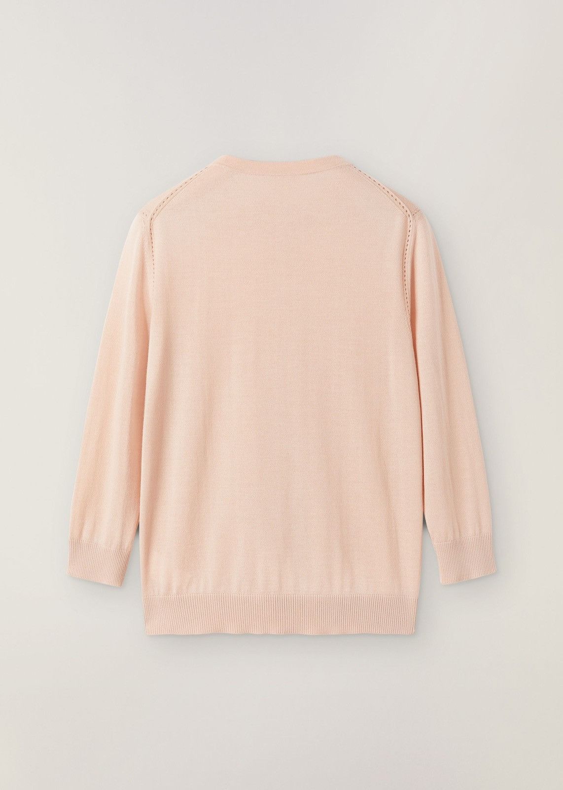 Loro Piana o1srvl11e1124 Long-Sleeved Roundneck Cardigan in Pink Size XS / US 0-2 / IT 36-38 - 2 Thumbnail