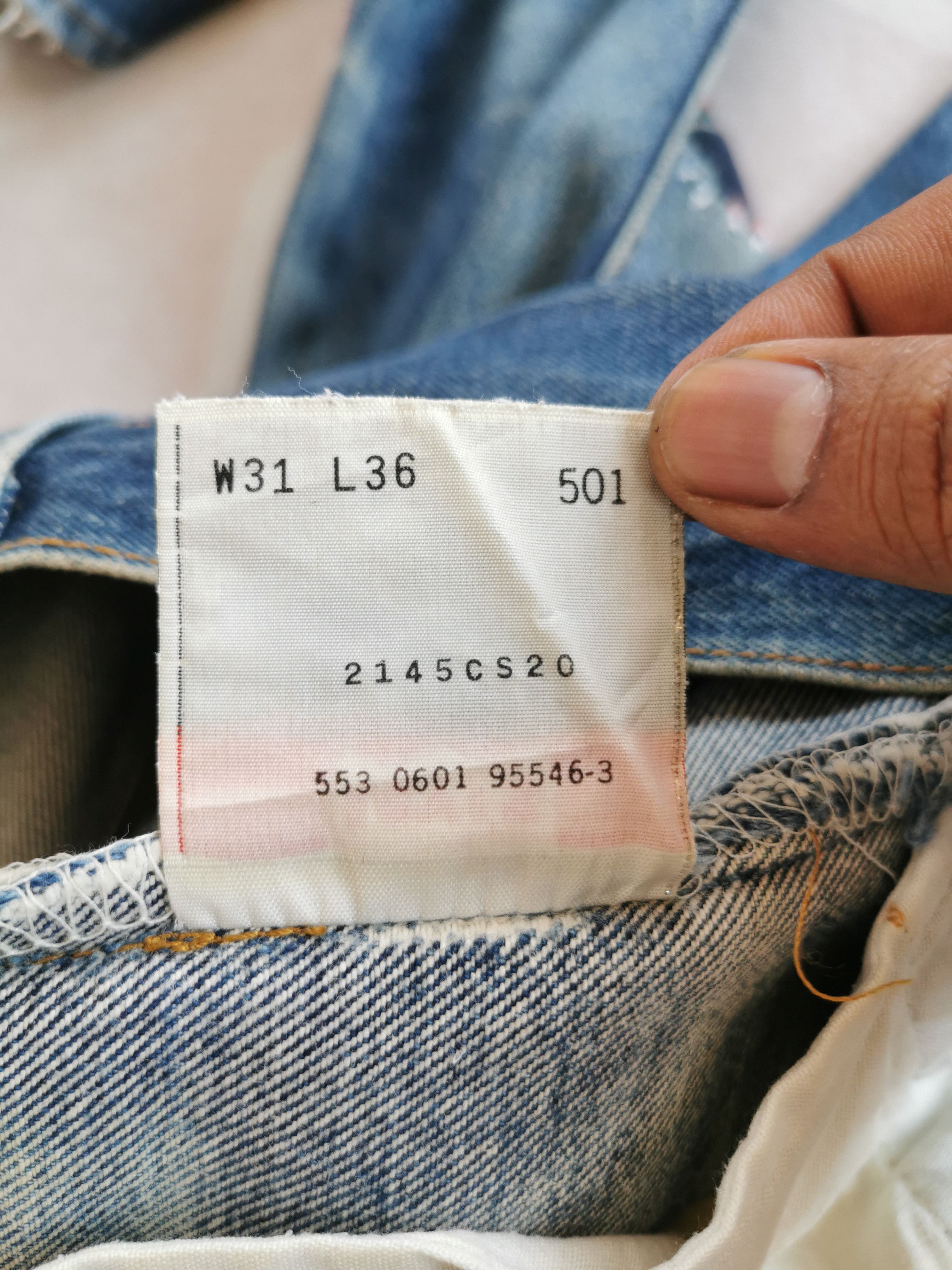 Nirvana Levis 501 Patchwork Sashiko Inspire Kurt Cobain Size US 30 / EU 46 - 4 Thumbnail