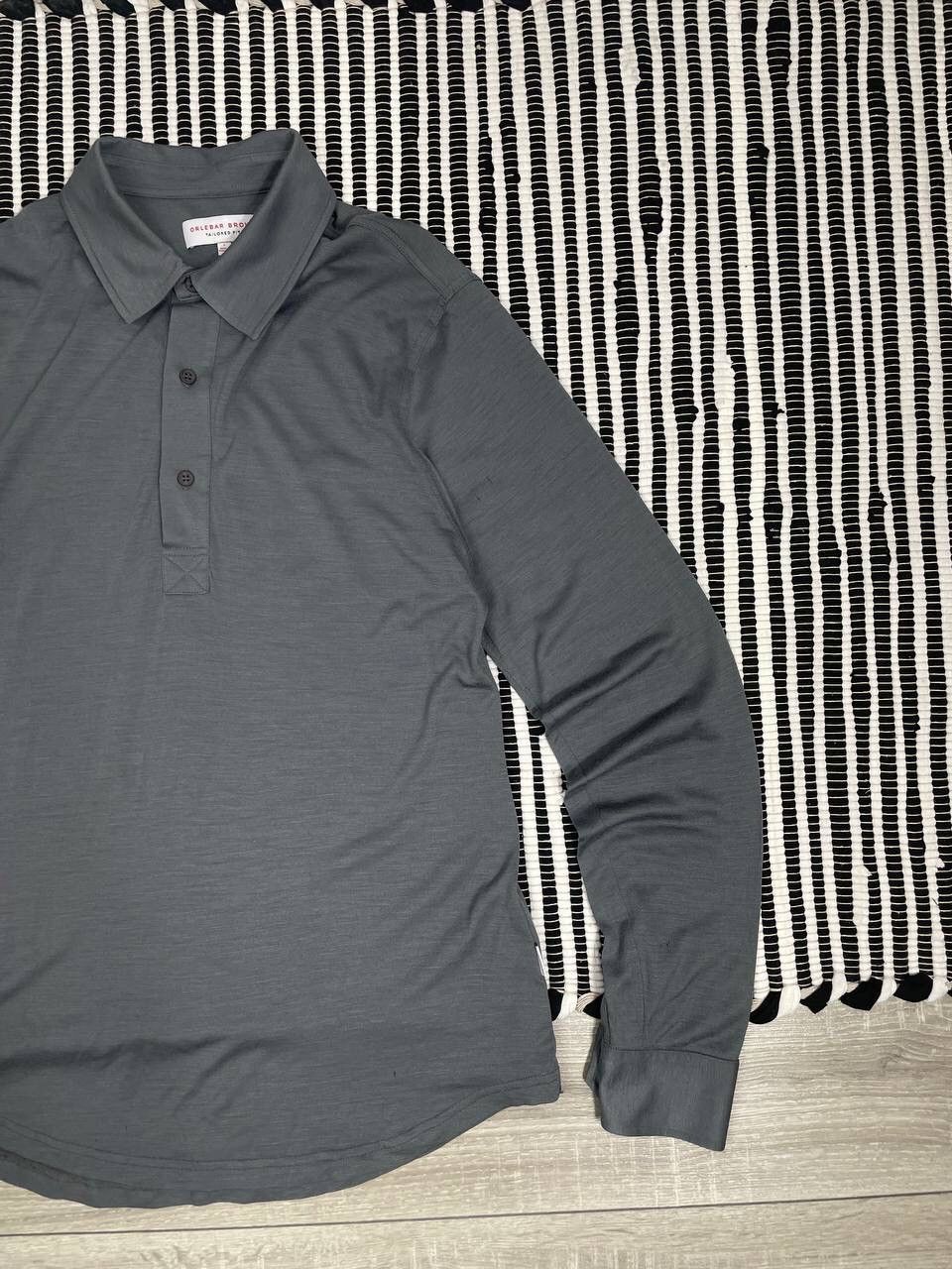 Orlebar Brown Orlebar Brown Long Sleeve Polo Rugby Shirt Y2K Size US L / EU 52-54 / 3 - 3 Thumbnail