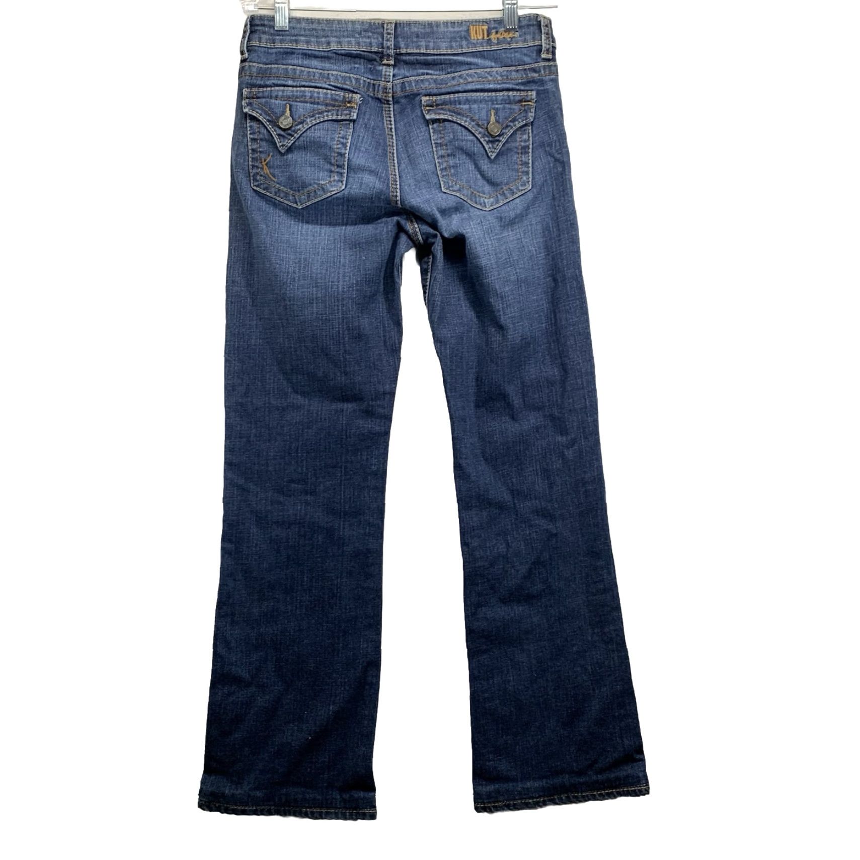Vintage VINTAGE? No. Actually: KUT from the Kloth Jeans Women 6 Straight Stretch Denim 5-Pocket Regular Fit Blue Medium Wash Size 28" / US 6 / IT 42 - 2 Thumbnail