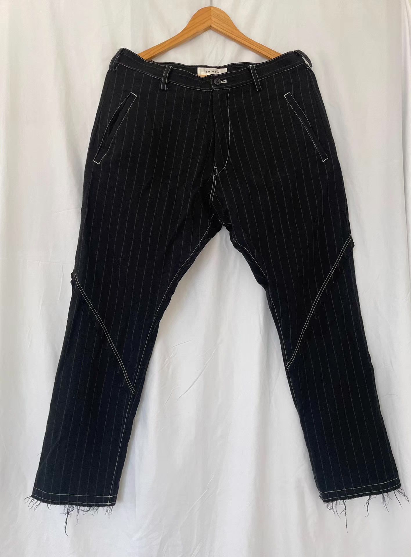 Sulvam Sulvam 17AW Wool Zipper Pants Ｑ21 Size US 36 / EU 52 - 1 Thumbnail