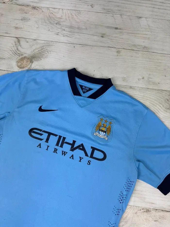Nike Manchester City 2014 2015 Player Issue Home Shirt Jersey Size US M / EU 48-50 / 2 - 2 Thumbnail