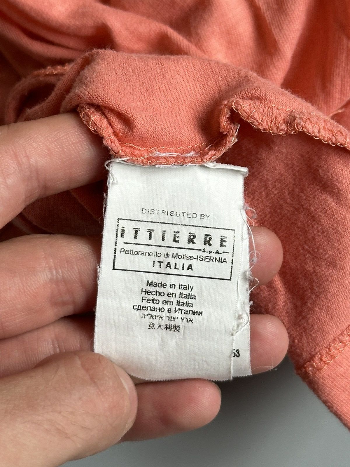 Versace Jeans Couture Versace Jeans Couture 90s Vintage Logo Peach Size S t-shirt Size S / US 4 / IT 40 - 10 Thumbnail