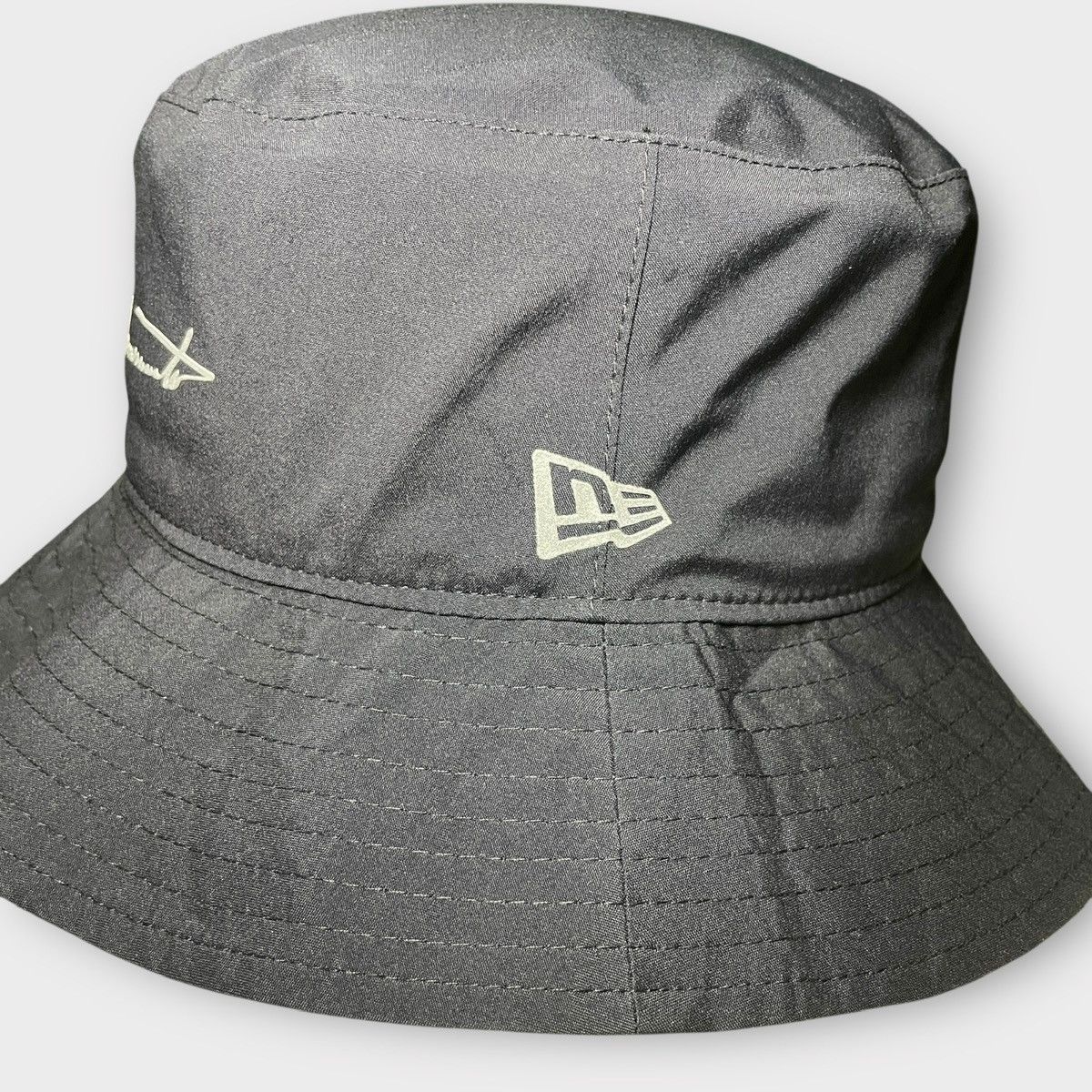 Yohji Yamamoto Yohji Yamamoto Pour Homme x New Era Gore-tex Logo Bucket Hat Size ONE SIZE - 7 Thumbnail