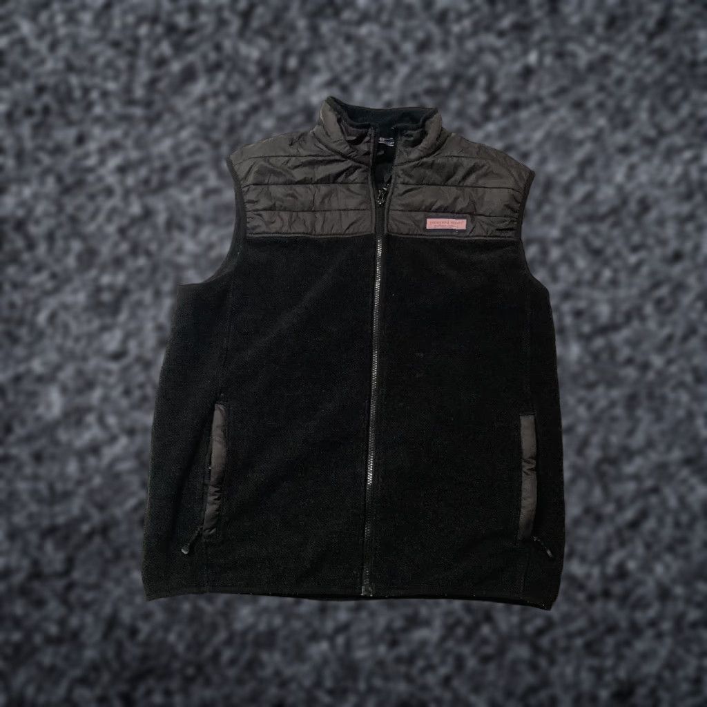 Vineyard Vines VINEYARD VINES Vest Mens L Black Quilted Fleece Full Zip Pockets Outdoor Size US L / EU 52-54 / 3 - 1 Thumbnail