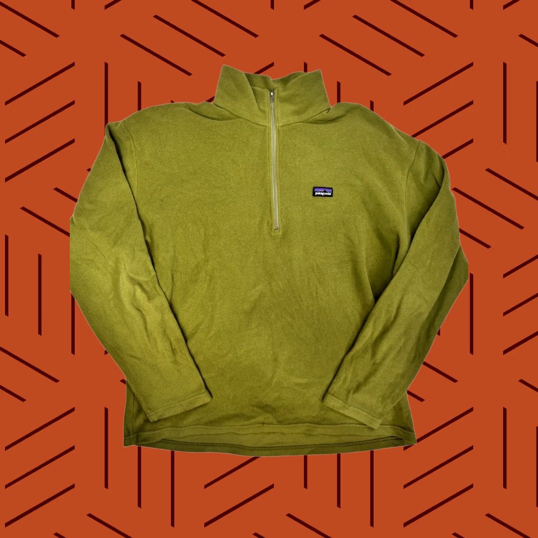 Patagonia VINTAGE Patagonia Synchilla Quarter Zip Fleece Pullover Men L Green Size US L / EU 52-54 / 3 - 1 Thumbnail