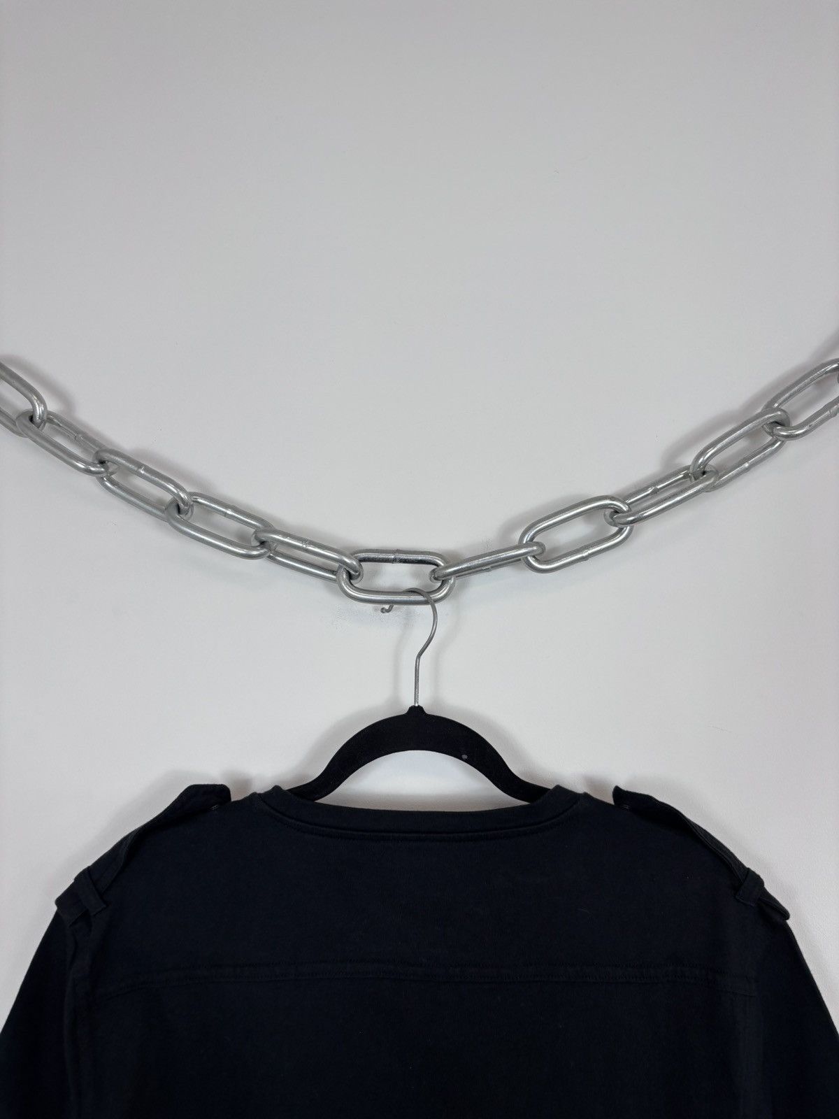 Prada Prada Red Tab Men’s Shoulders Straps Black T-Shirt Tee Size US L / EU 52-54 / 3 - 19 Thumbnail