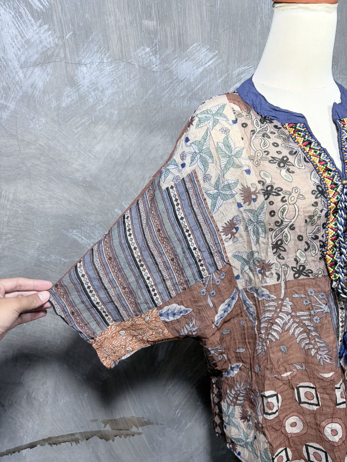 Japanese Brand Unknown Japanese Women Bohemian Tops Size M / US 6-8 / IT 42-44 - 5 Thumbnail