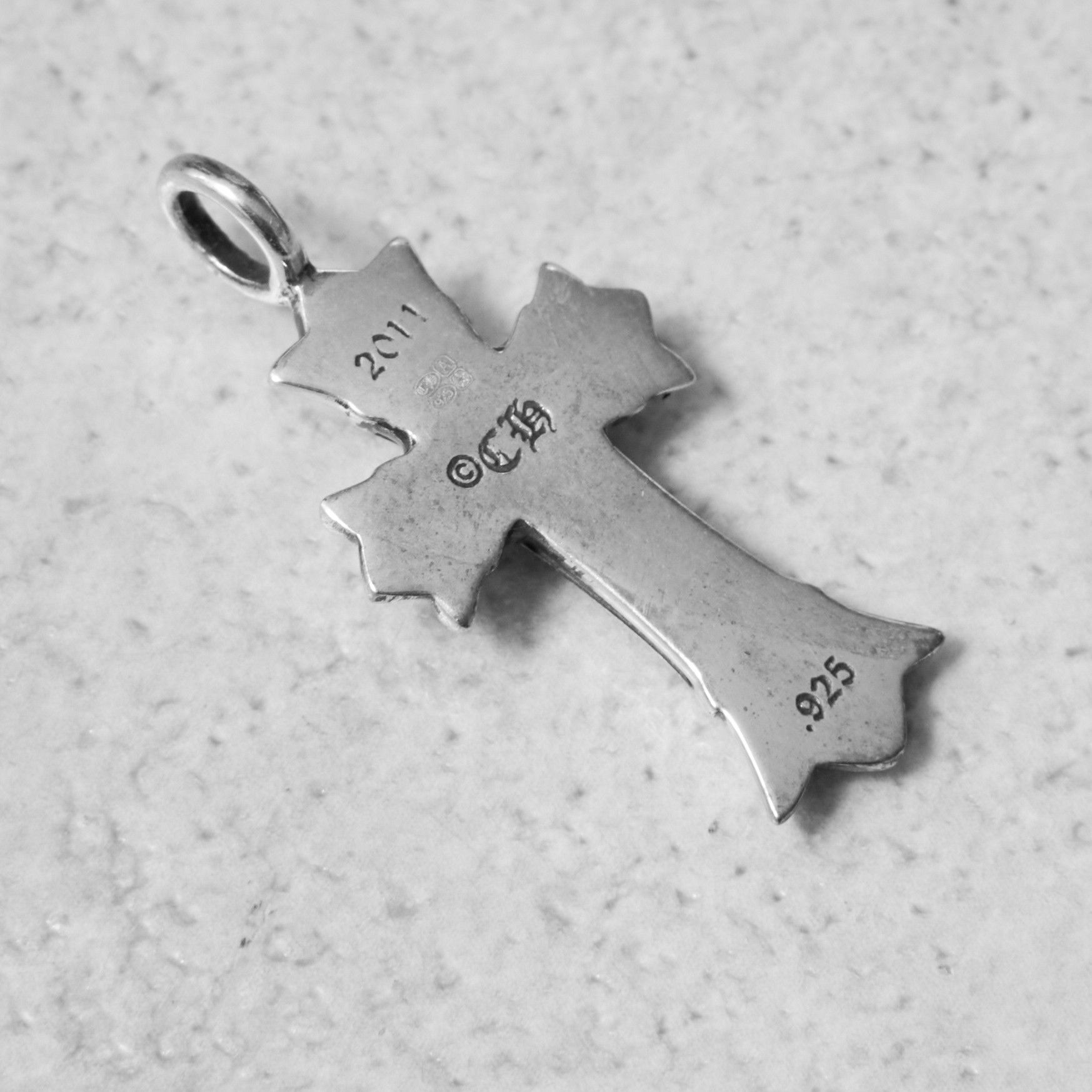 Chrome Hearts CHROME HEARTS DBL CH CROSS CHARM SILVER Size ONE SIZE - 3 Thumbnail