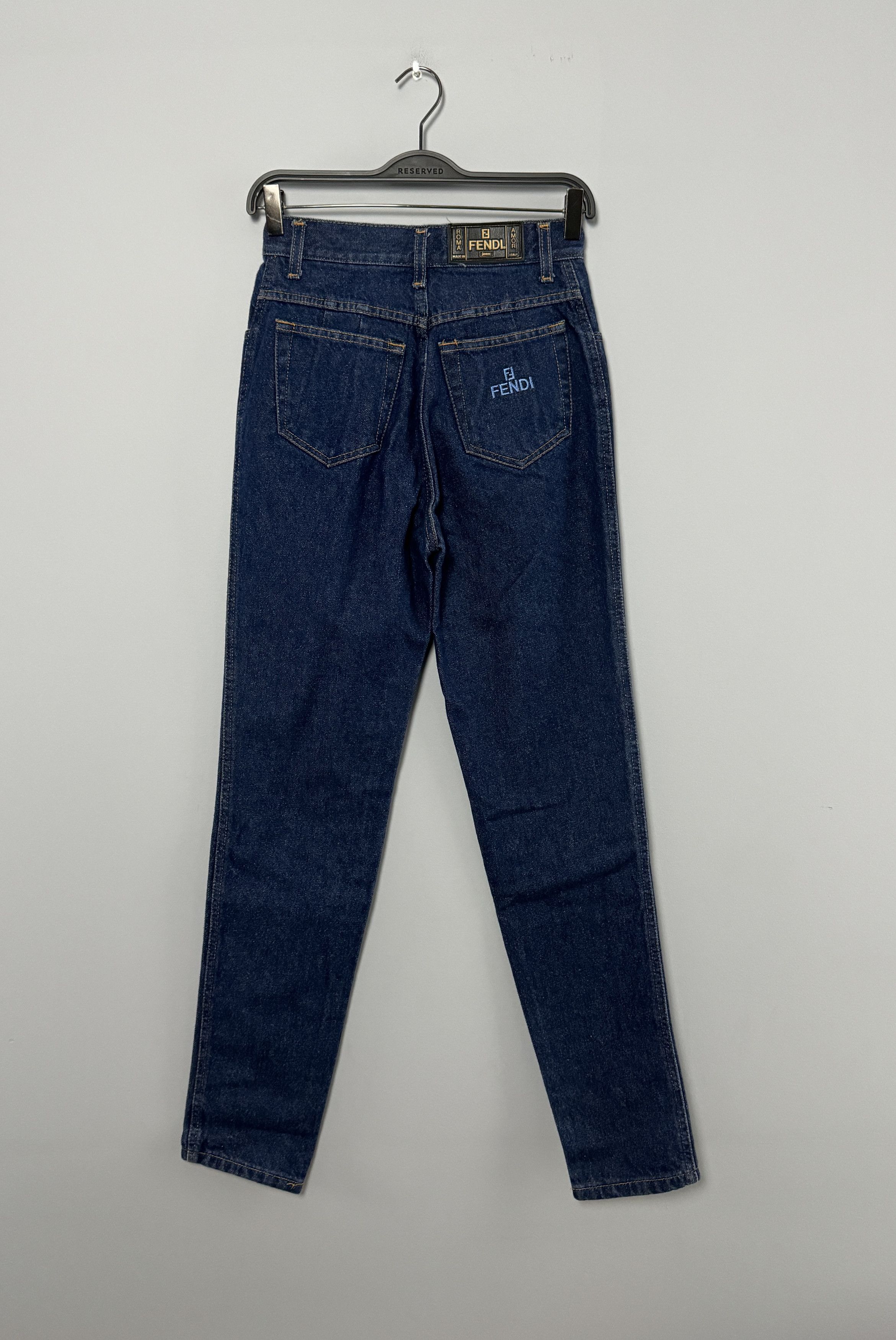 デニム・ジーパン Fendi Two-Tone Denim Jeans FENDI two-tone Jeans | Blue | FARFETCH