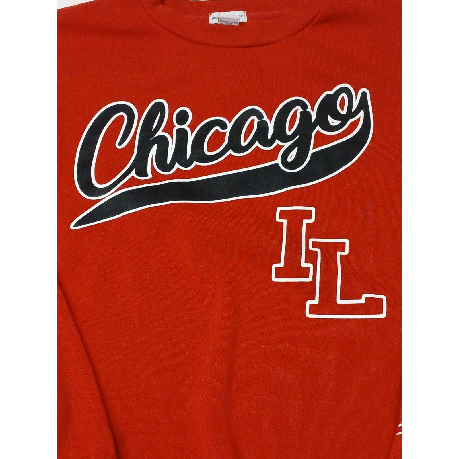& Other Stories Better Together Red Chicago Illinois Pullover Sweatshirt Size L / US 10 / IT 46 - 2 Thumbnail