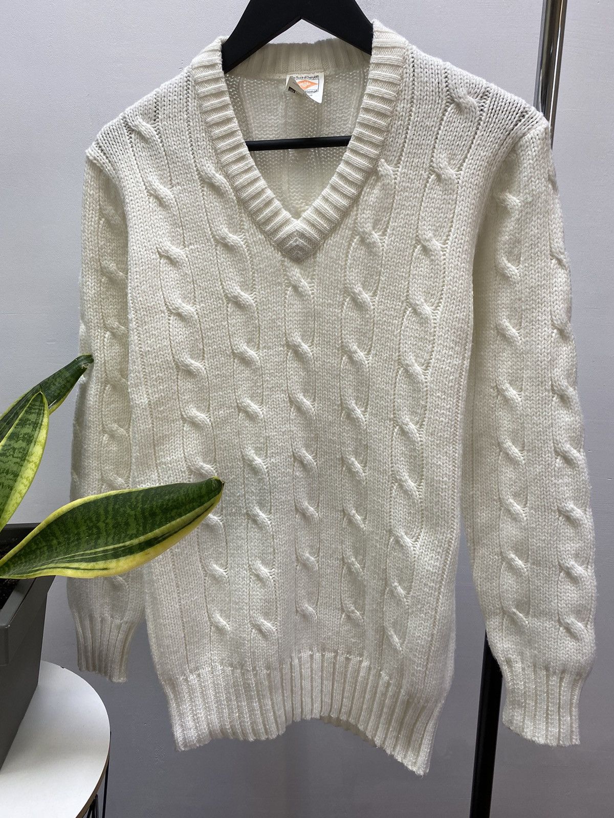 Umbro × Vintage Vintage 70s 80s Umbro Cable Sweater Men’s Sport White M Size US M / EU 48-50 / 2 - 8 Thumbnail