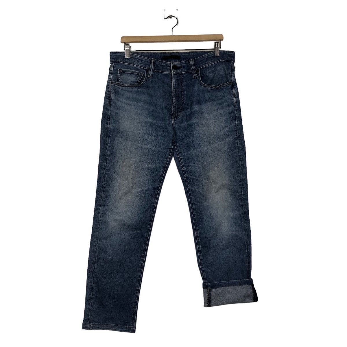 Japanese Brand 🔥VINTAGE DENIM JEANS FLARE UNIQLO JAPAN ISSEY MIYAKE Size US 34 / EU 50 - 13 Thumbnail