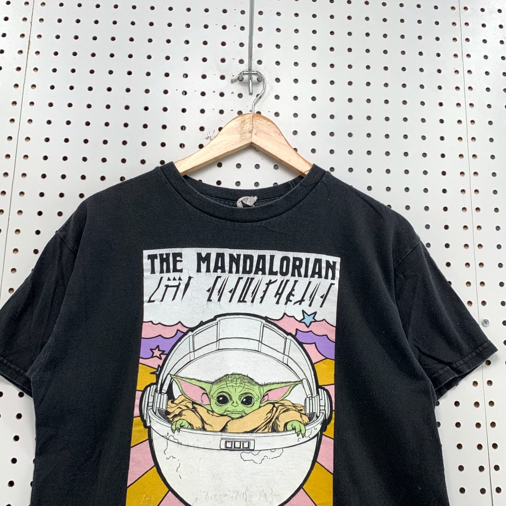 Vintage The Mandalorian Child Shirt Black Adult Small Short Sleeve Movie TEE 20x25 Size US S / EU 44-46 / 1 - 2 Thumbnail