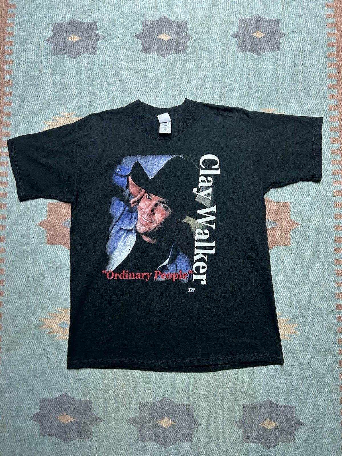 Vintage Vtg 90s t shirt clay walker ordinary people country band XL Size US XL / EU 56 / 4 - 1 Thumbnail