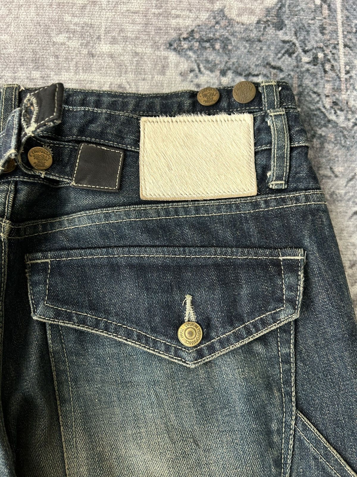 PPFM PPFM Carpenter Solid Washed Denim Pants Size US 32 / EU 48 - 13 Thumbnail