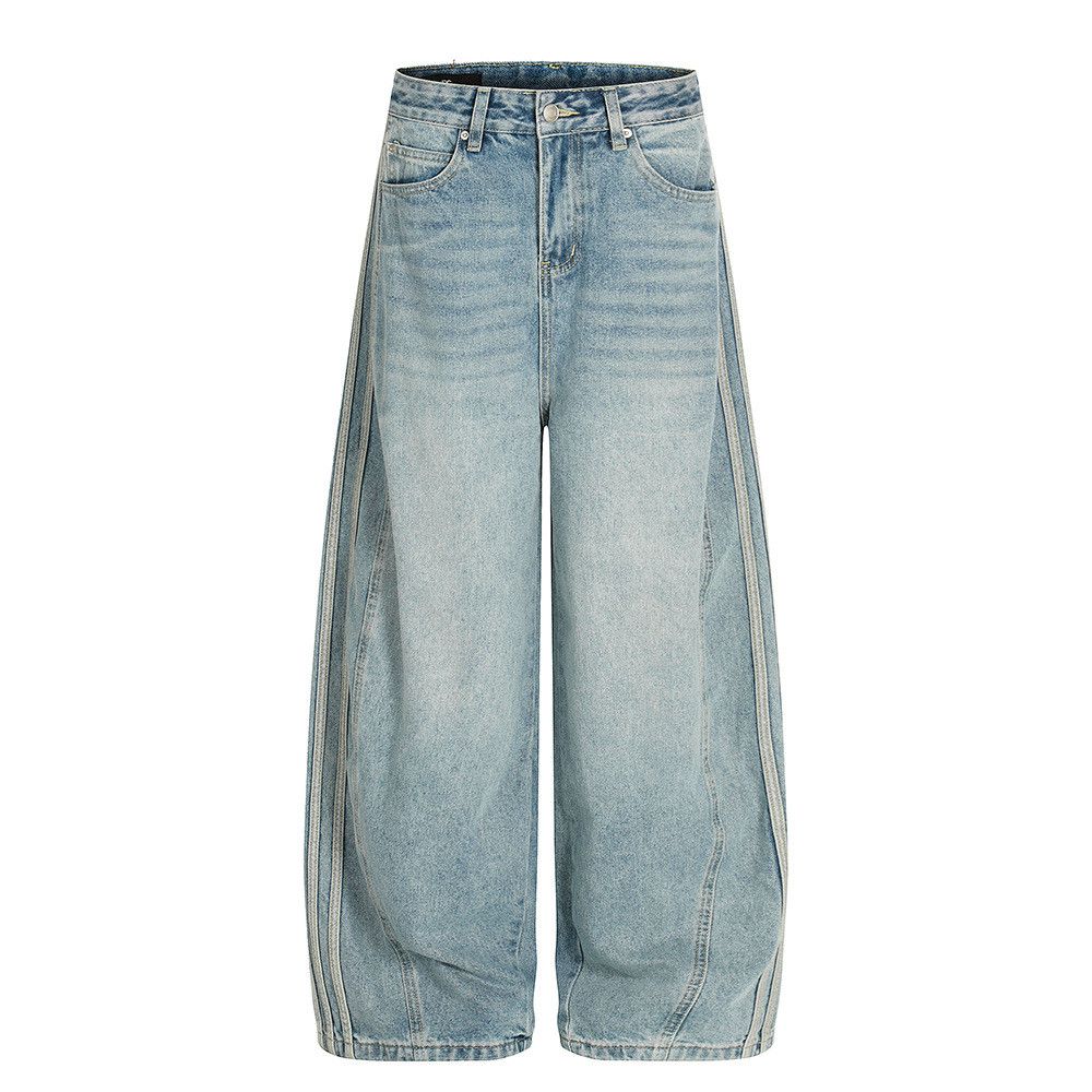 Vintage Men's Retro Loose-Fit Casual Clean Fit Curved-Leg Jeans Size US 32 / EU 48 - 1 Thumbnail