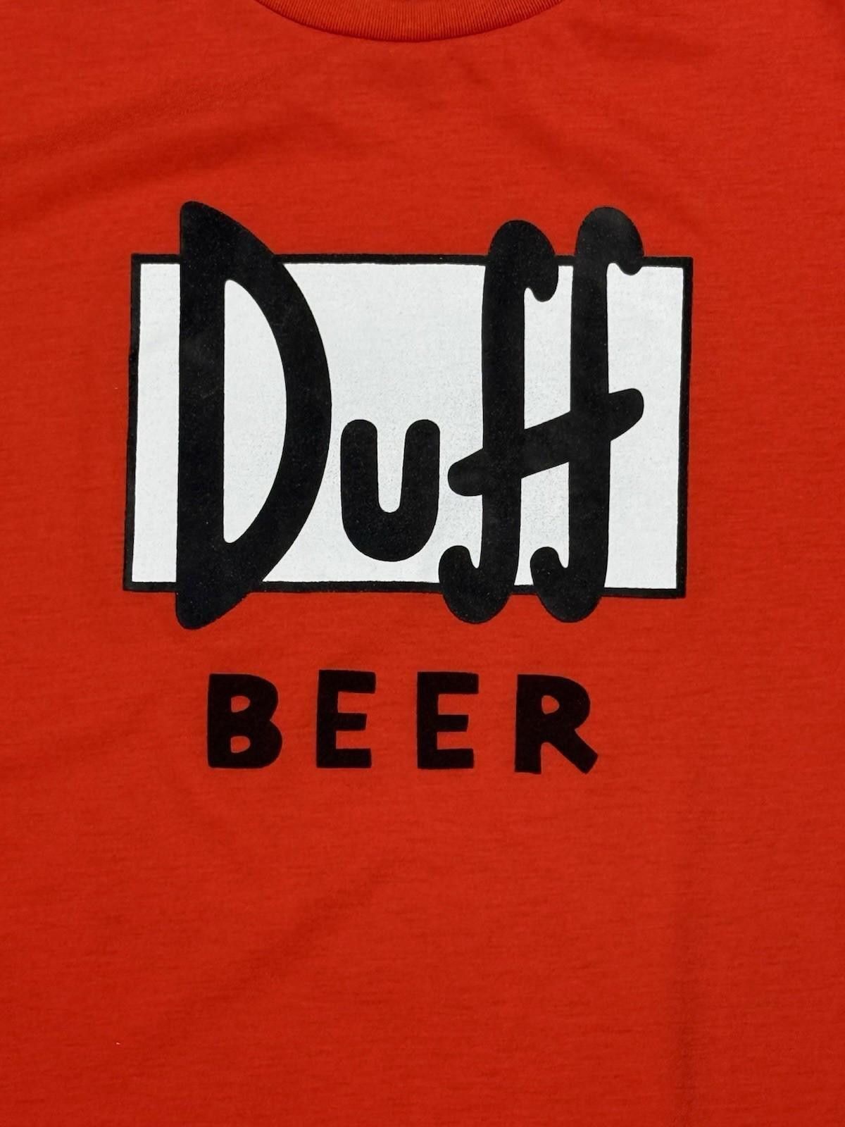 The Simpsons Simpsons Duff Beer Red Graphic Tee XL #8 Size US XL / EU 56 / 4 - 3 Thumbnail