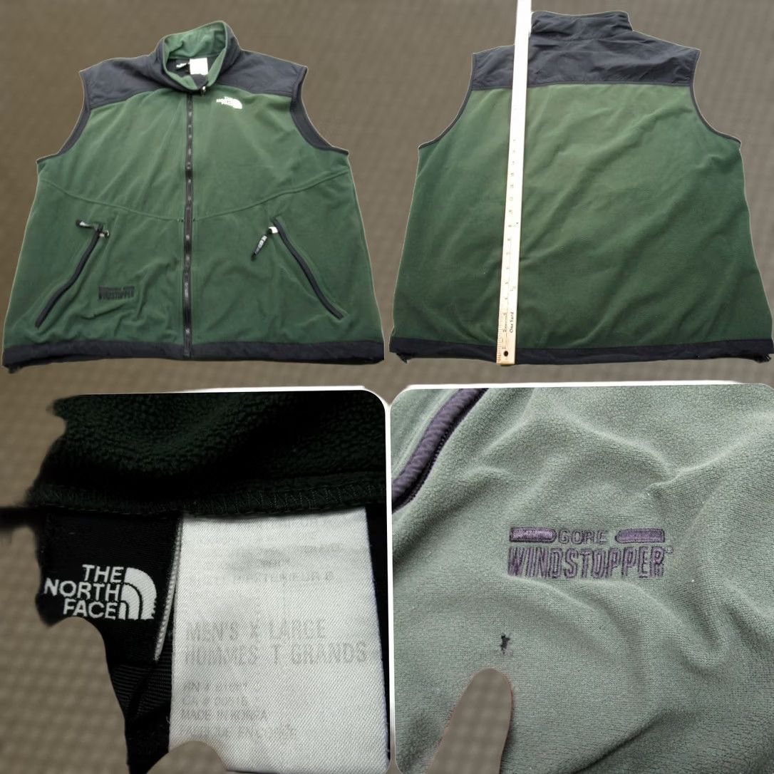 The North Face The North Face Vest Mens XL Green Fleece Windstopper Full Zip Zipped Pockets Gore Windstopper Outdoor Windbreaker Shirt/Vest Mens XL Green Size US XL / EU 56 / 4 - 1 Thumbnail