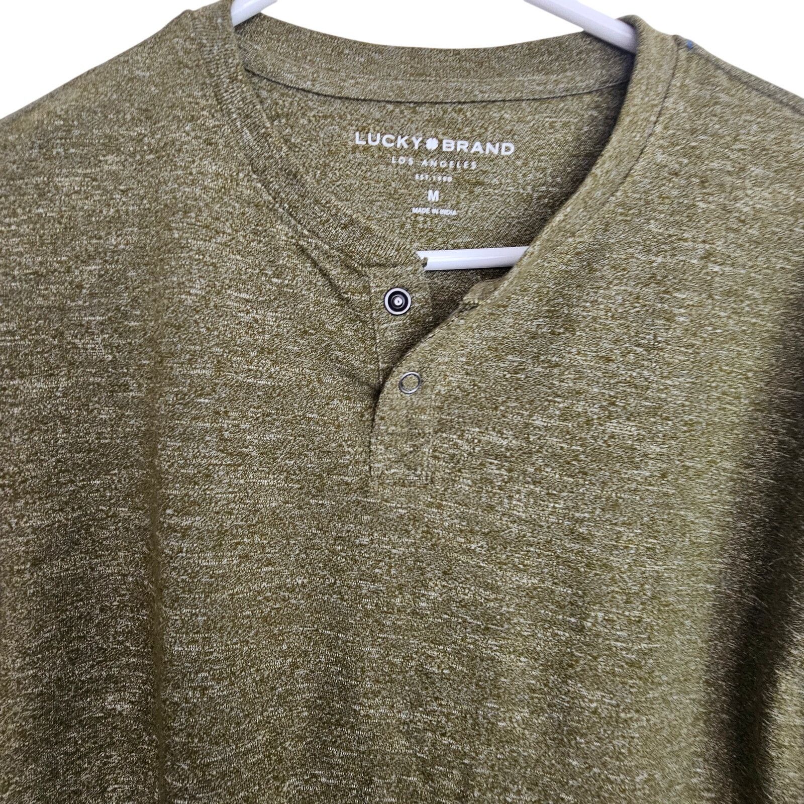 Lucky Brand Lucky Brand Mens Pullover Henley Shirt Size M Stretch Grunge Size US M / EU 48-50 / 2 - 2 Thumbnail