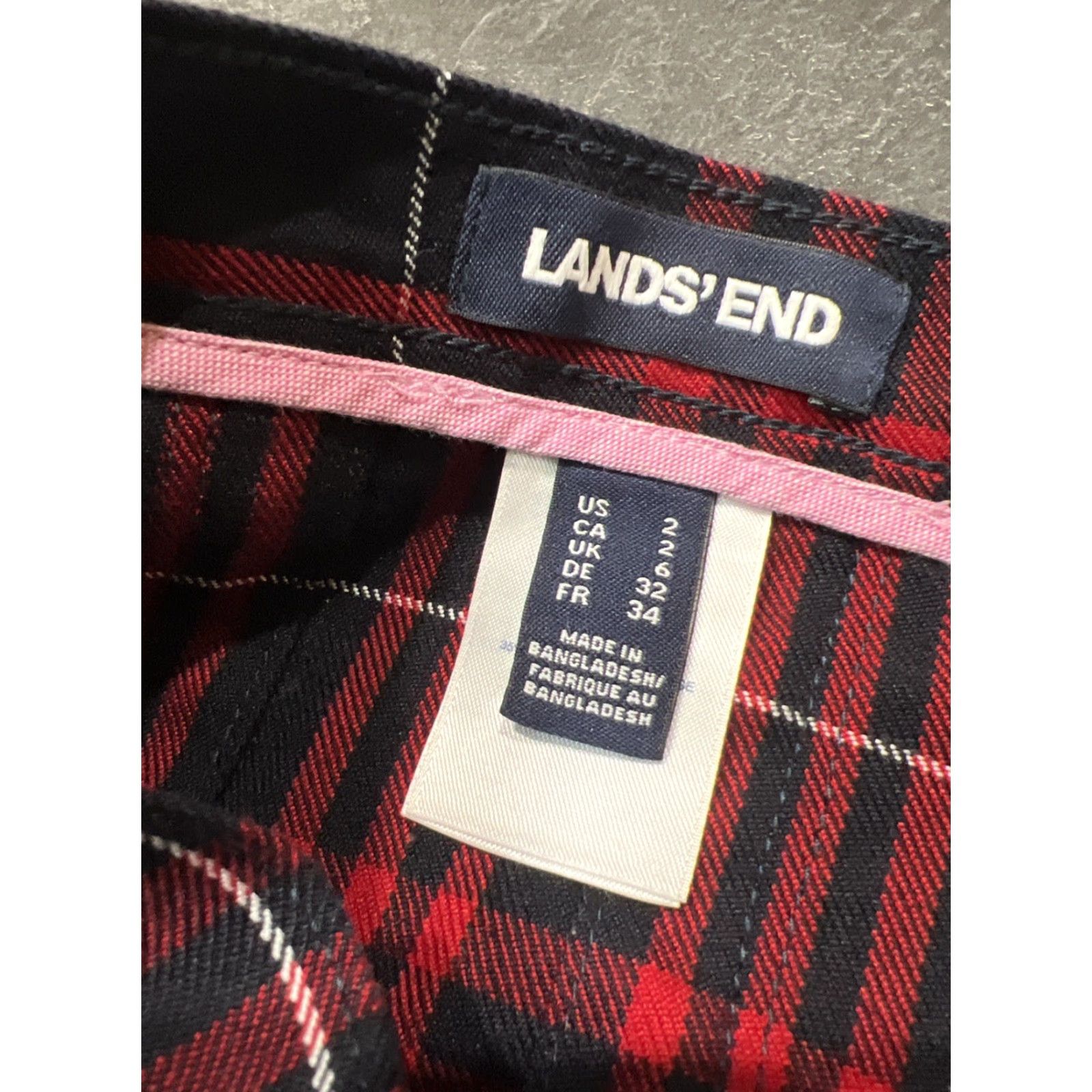 Lands' End Lands' End Womens Midi Pleated Skirt Size 8 Multicolor Plaid 90s Preppy Size 30" / US 8 / IT 44 - 3 Thumbnail