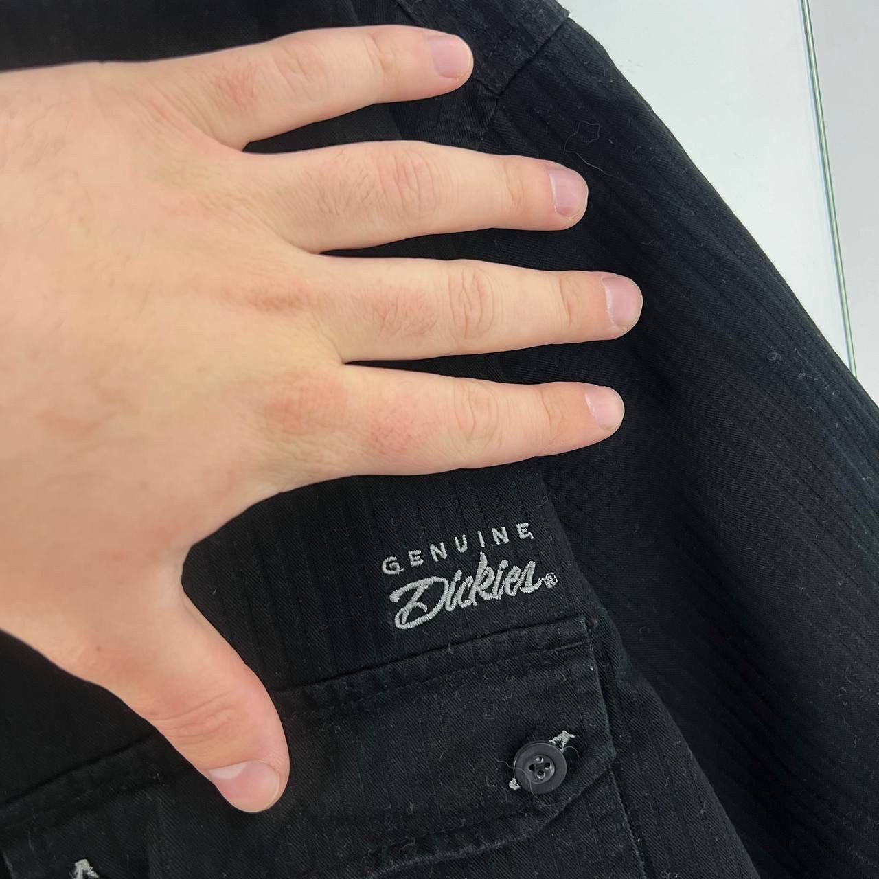 Dickies Vintage Y2K Dickies Tab Logo Oversized Button Up Shirt Size US XL / EU 56 / 4 - 3 Thumbnail