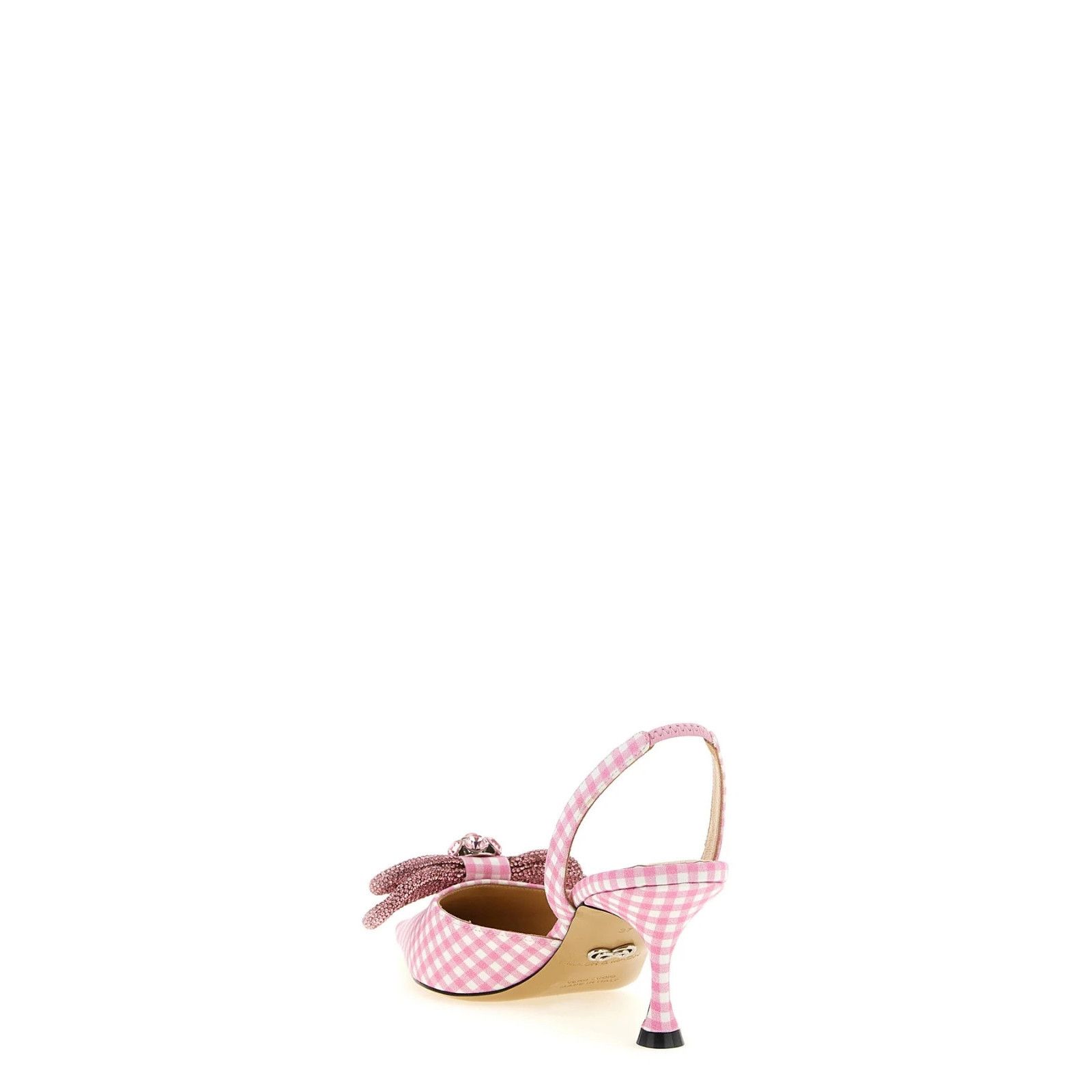MACH & MACH MACH & MACH Double Bow Check Pink 65mm Heel Pumps New & Auth Size US 8.5 / IT 38.5 - 3 Thumbnail