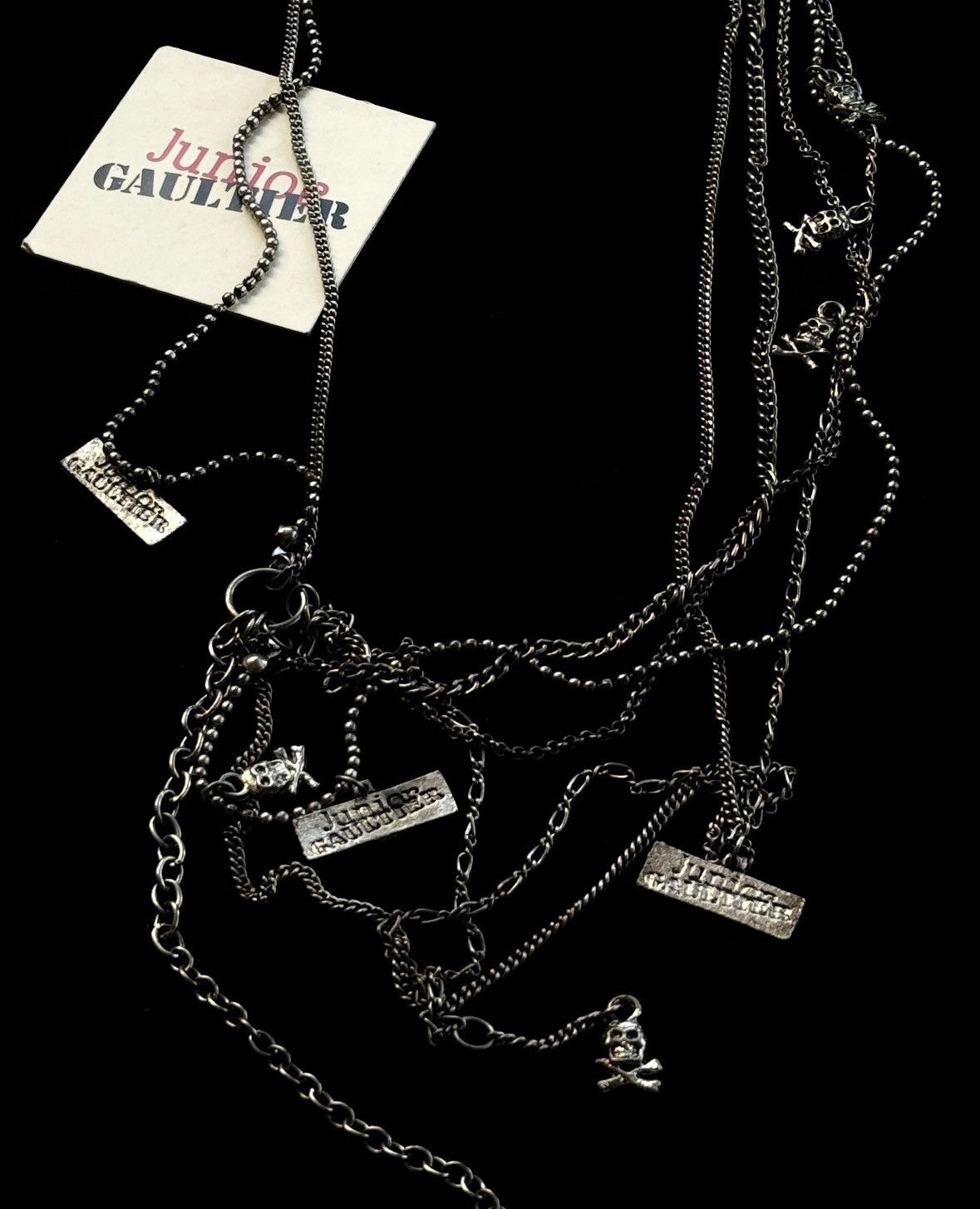 Jean Paul Gaultier Jean Paul Gaultier Junior Multi Chain Charm Necklace 1990 Size ONE SIZE - 7 Thumbnail