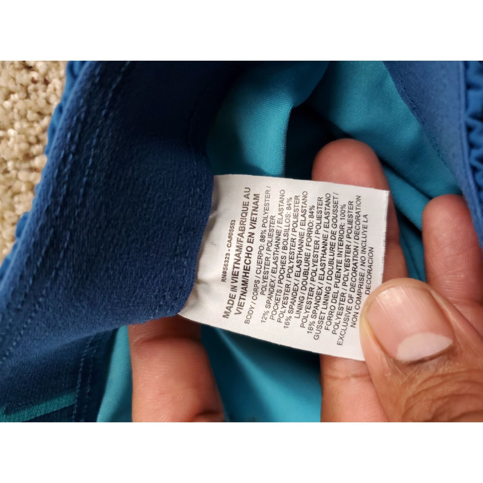 Nike Nike Running Shorts Womens Large Blue Lined Drawstring 3.5" Inseam Athletic Size 36" / US 14 / IT 50 - 6 Thumbnail