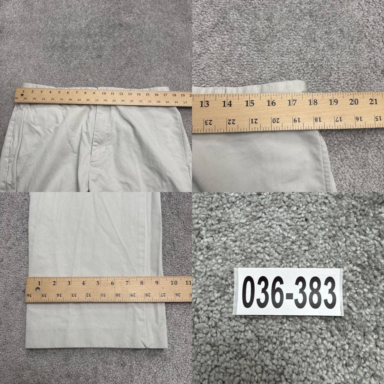 J.Crew J.CREW Beige Chino Pants Mens 36x30 Straight Leg Cotton Casual Work Preppy Size US 36 / EU 52 - 8 Thumbnail