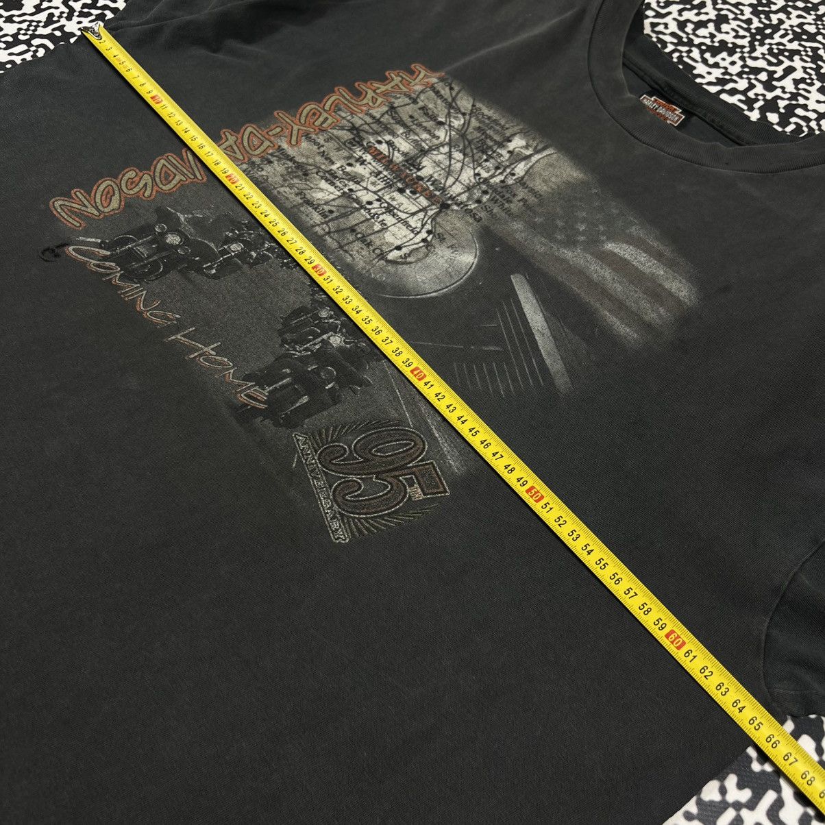 Harley Davidson Vintage 00s Harley Davidson Milwaukee Faded Boxy T-shirt Size US XXL / EU 58 / 5 - 13 Thumbnail