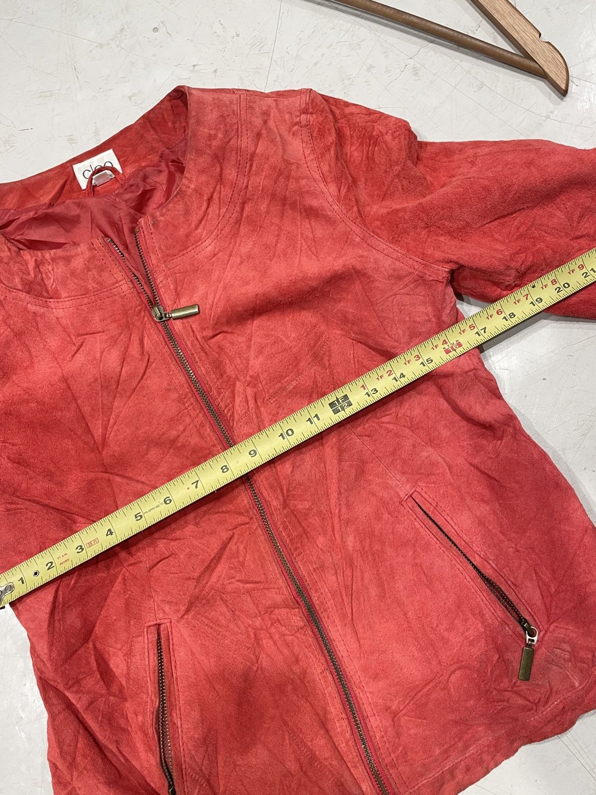 Danier × Japanese Brand Hot Pink Cleo Suede Fitted Jacket Size M / US 6-8 / IT 42-44 - 3 Thumbnail
