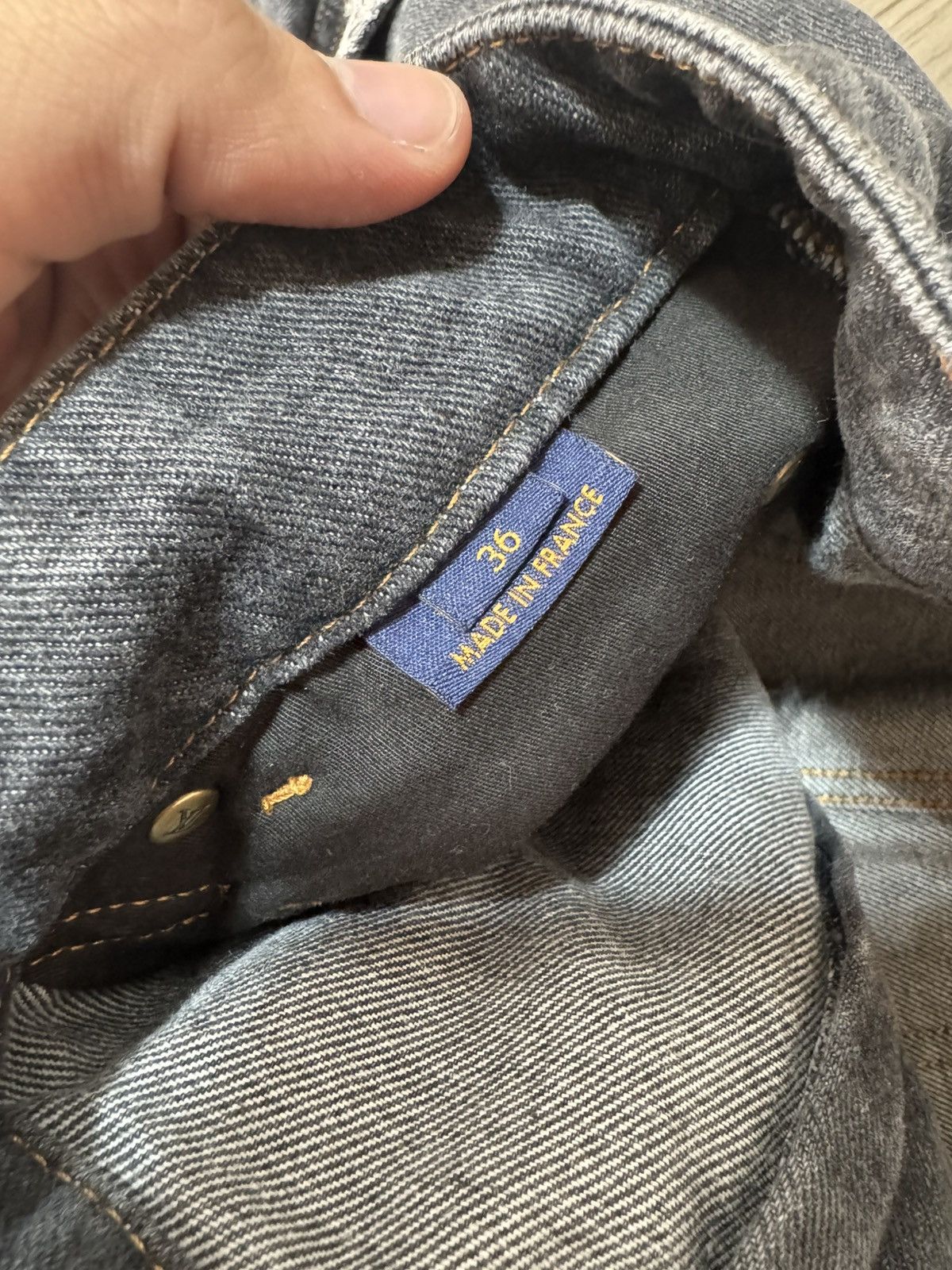 Louis Vuitton Louis Vuitton Monogram Panel Zip Denim Jeans Size 36 Size US 36 / EU 52 - 4 Thumbnail