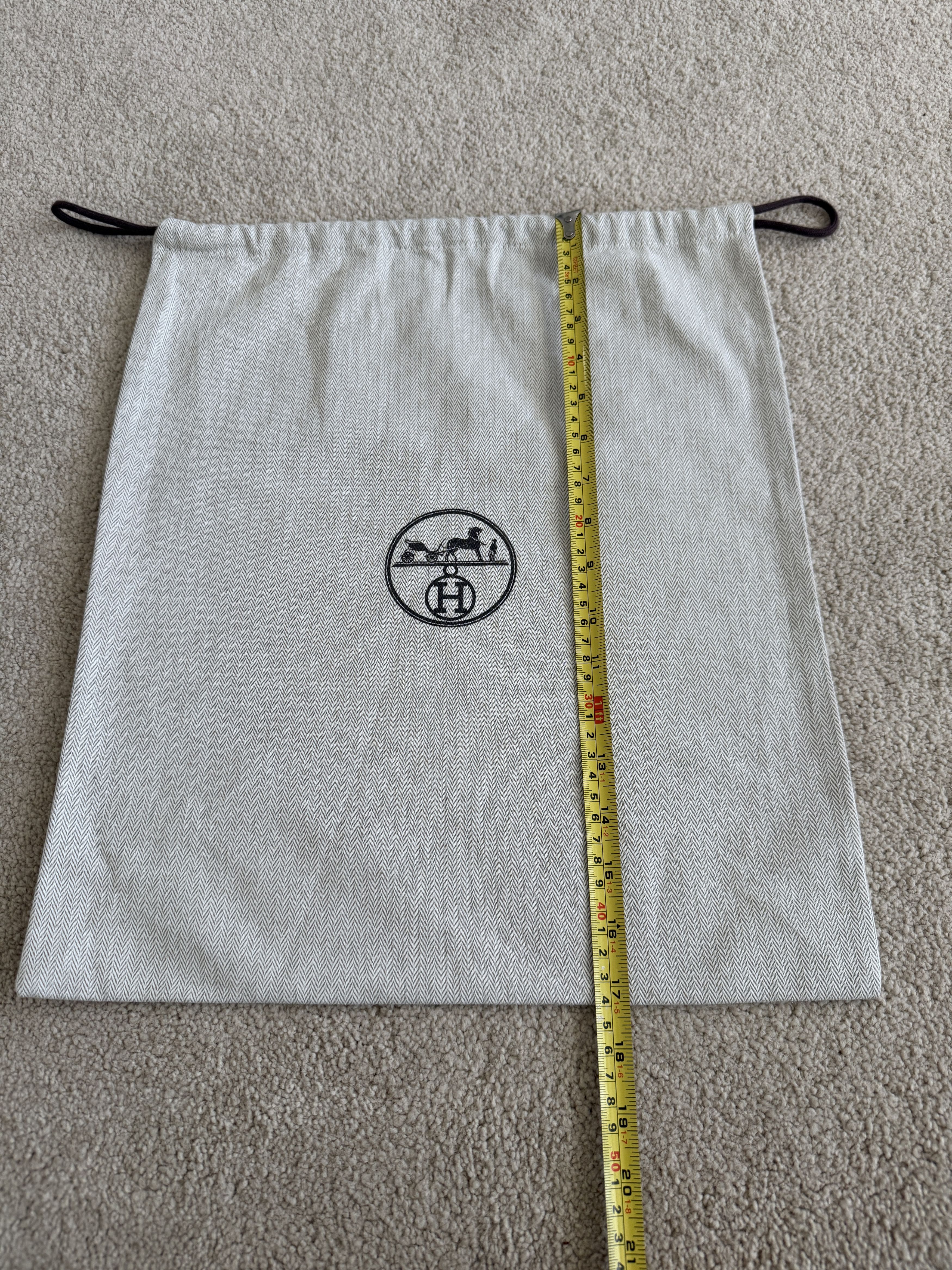 Hermes Authentic Hermes Herringbone Tweed Drawstring Dustbag Size ONE SIZE - 4 Thumbnail