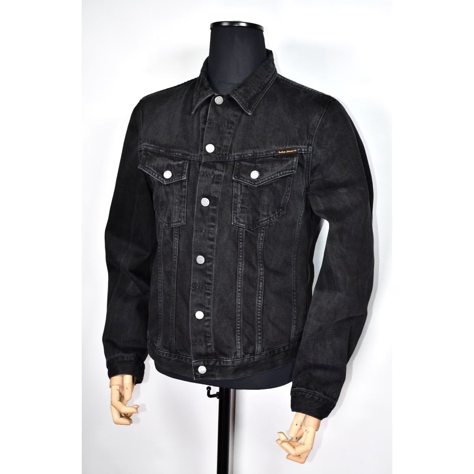 Nudie Jeans Nudie Jeans Billy Black Rinsed Denim Jacket XL Men Size US 36 / EU 52 - 6 Thumbnail