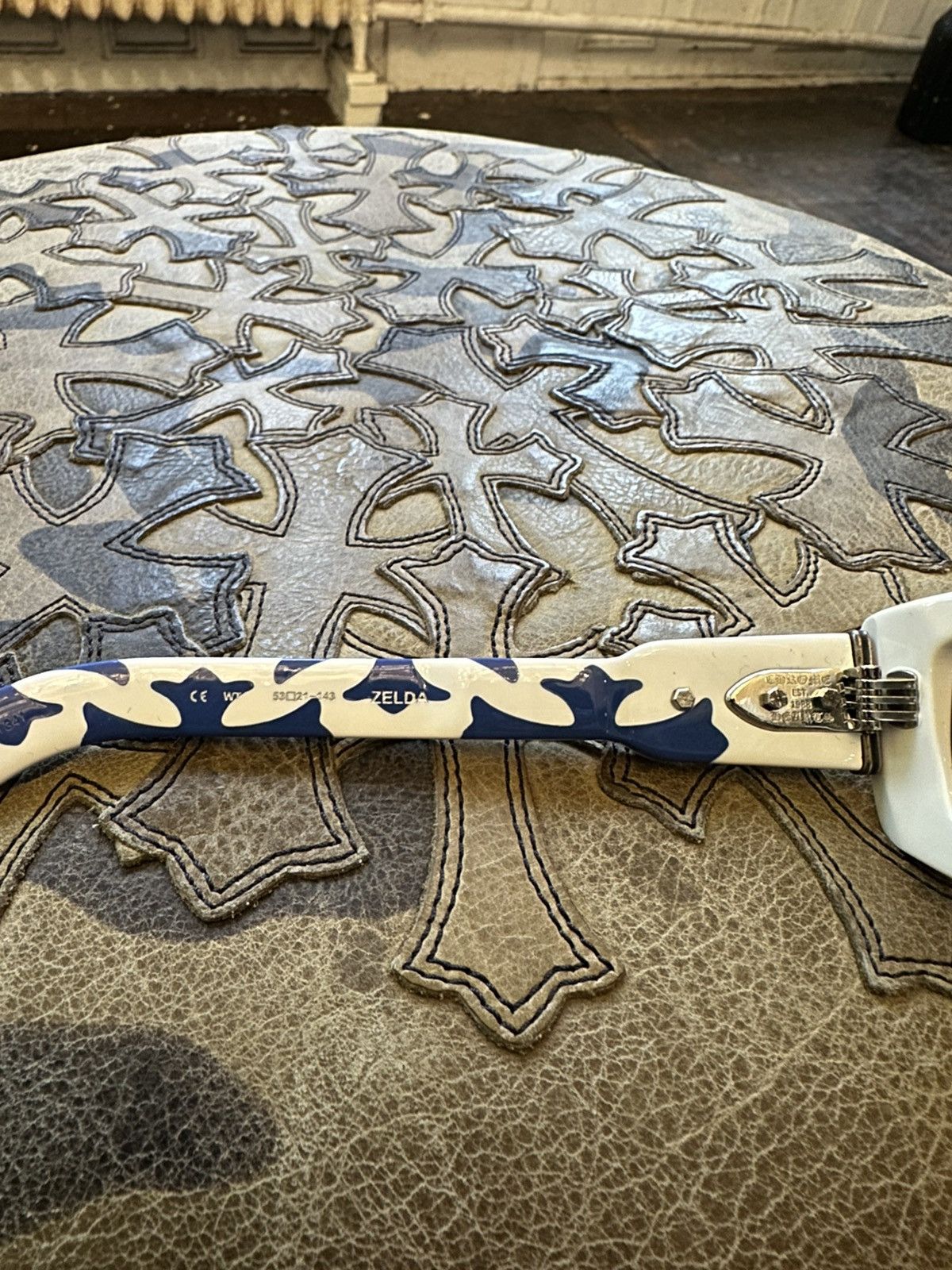 Chrome Hearts CHROME HEARTS WHITE & BLUE ZELDA GLASSES Size ONE SIZE - 6 Thumbnail
