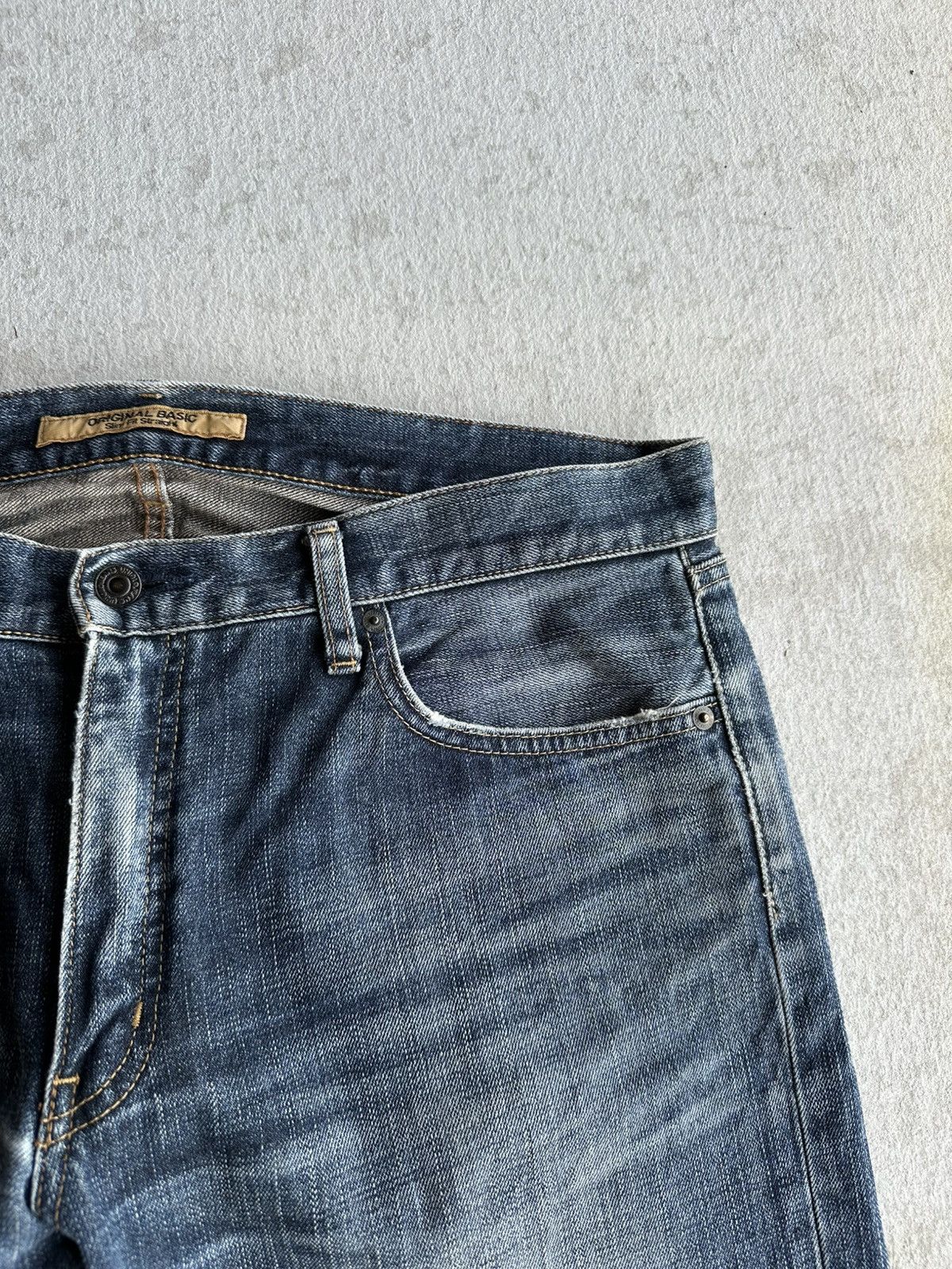 Fragment Design S-001 UNIQLO Japanese Brand Jeans Blue Washed Denim Pants Size US 36 / EU 52 - 4 Thumbnail