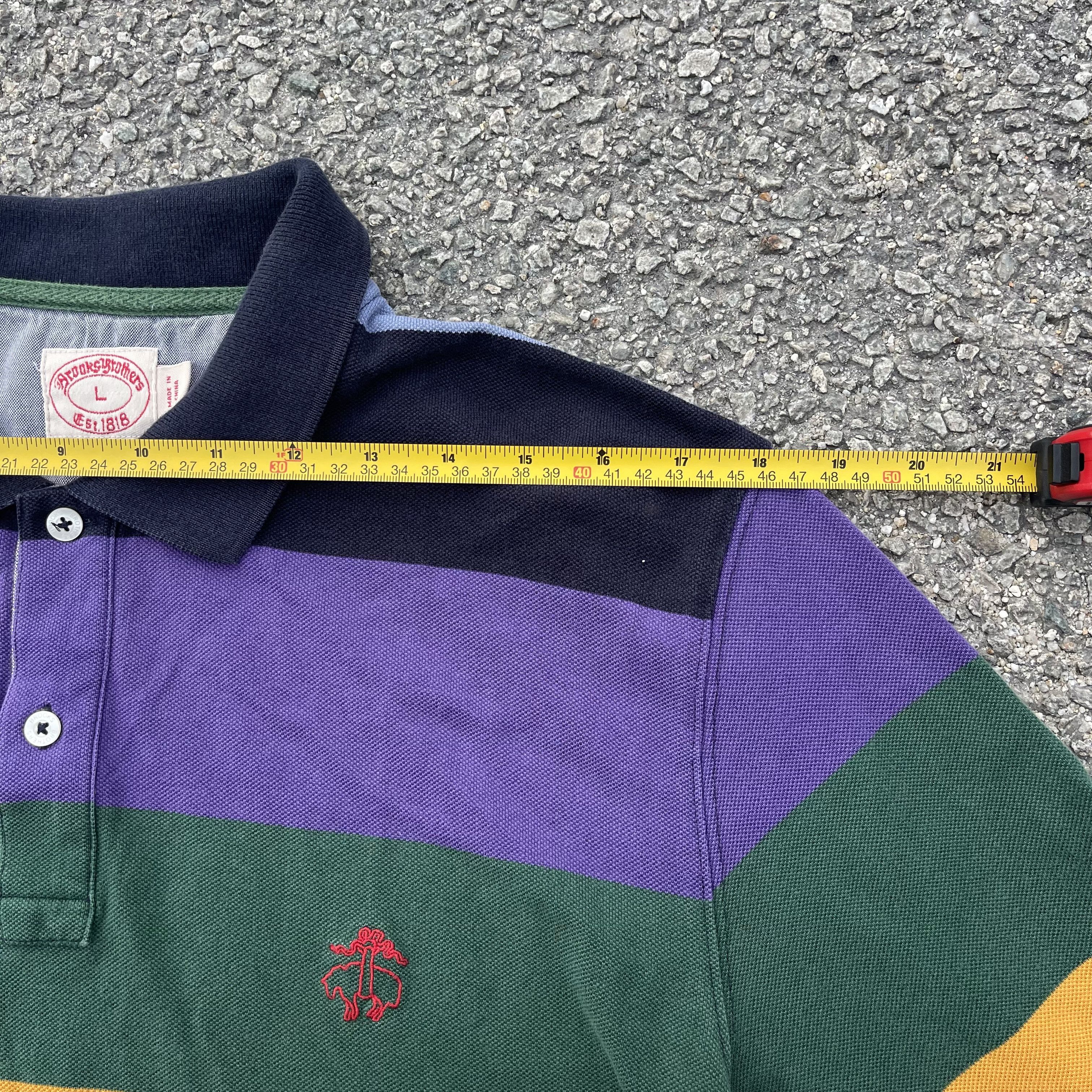 Brooks Brothers Brooks Brothers LongSleeve Polo Multicolour Block Size US L / EU 52-54 / 3 - 8 Thumbnail
