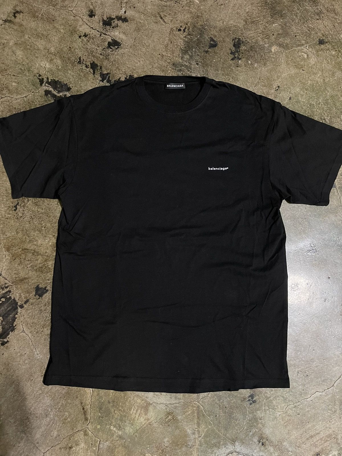 Balenciaga Balenciaga Black Tee Size US S / EU 44-46 / 1 - 1 Thumbnail