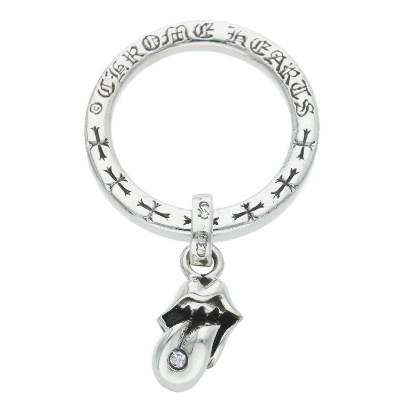 NTFL w Lip and Tongue Motif/1 Diamond/Silver Ring NTFL W 1DIA